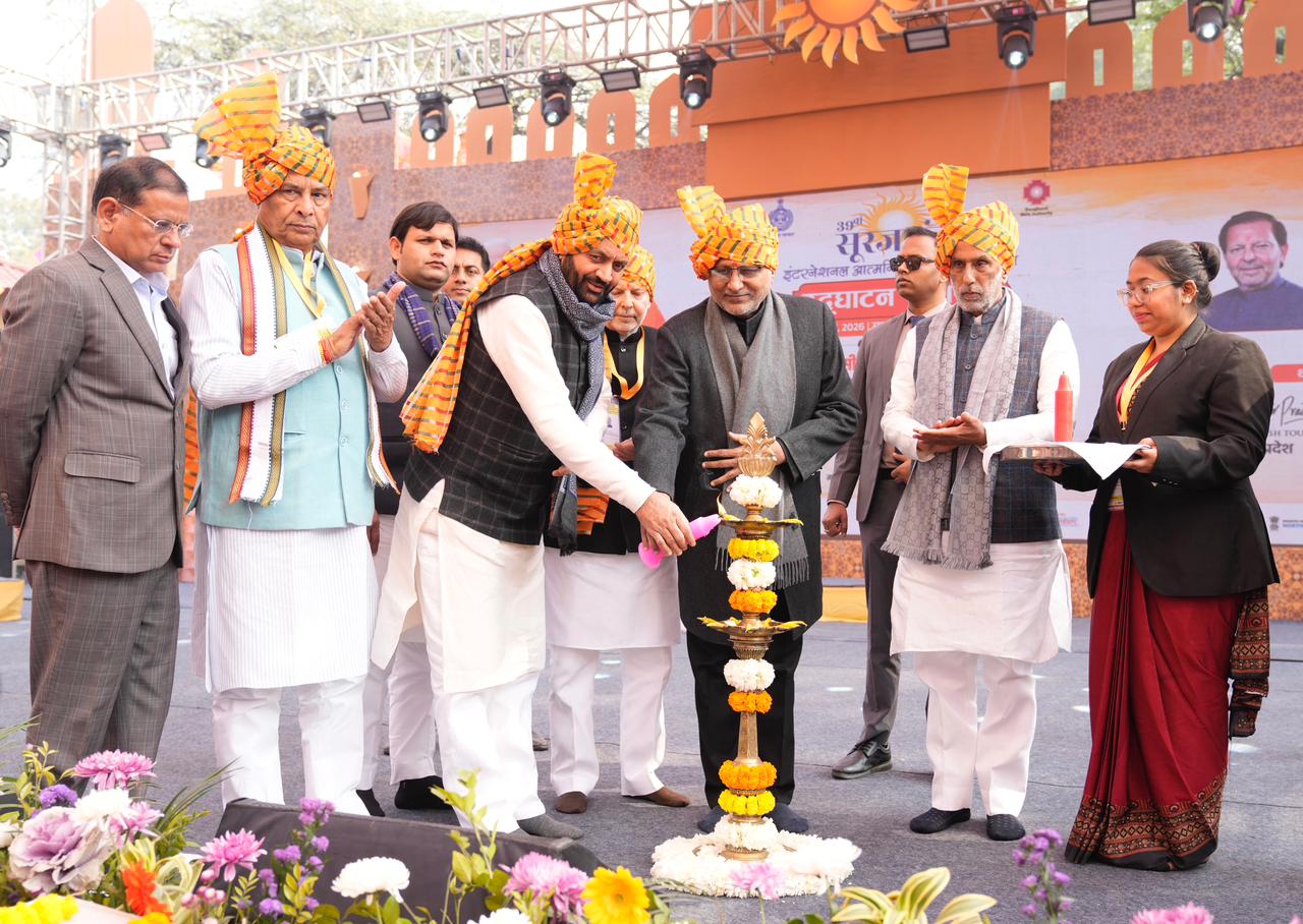 Vice-President Shri C. P. Radhakrishnan inaugurated the 39th edition of the Surajkund International Aatmanirbhar Crafts Mela–2026 at Surajkund, Faridabad, Haryana on 31.01.2026 