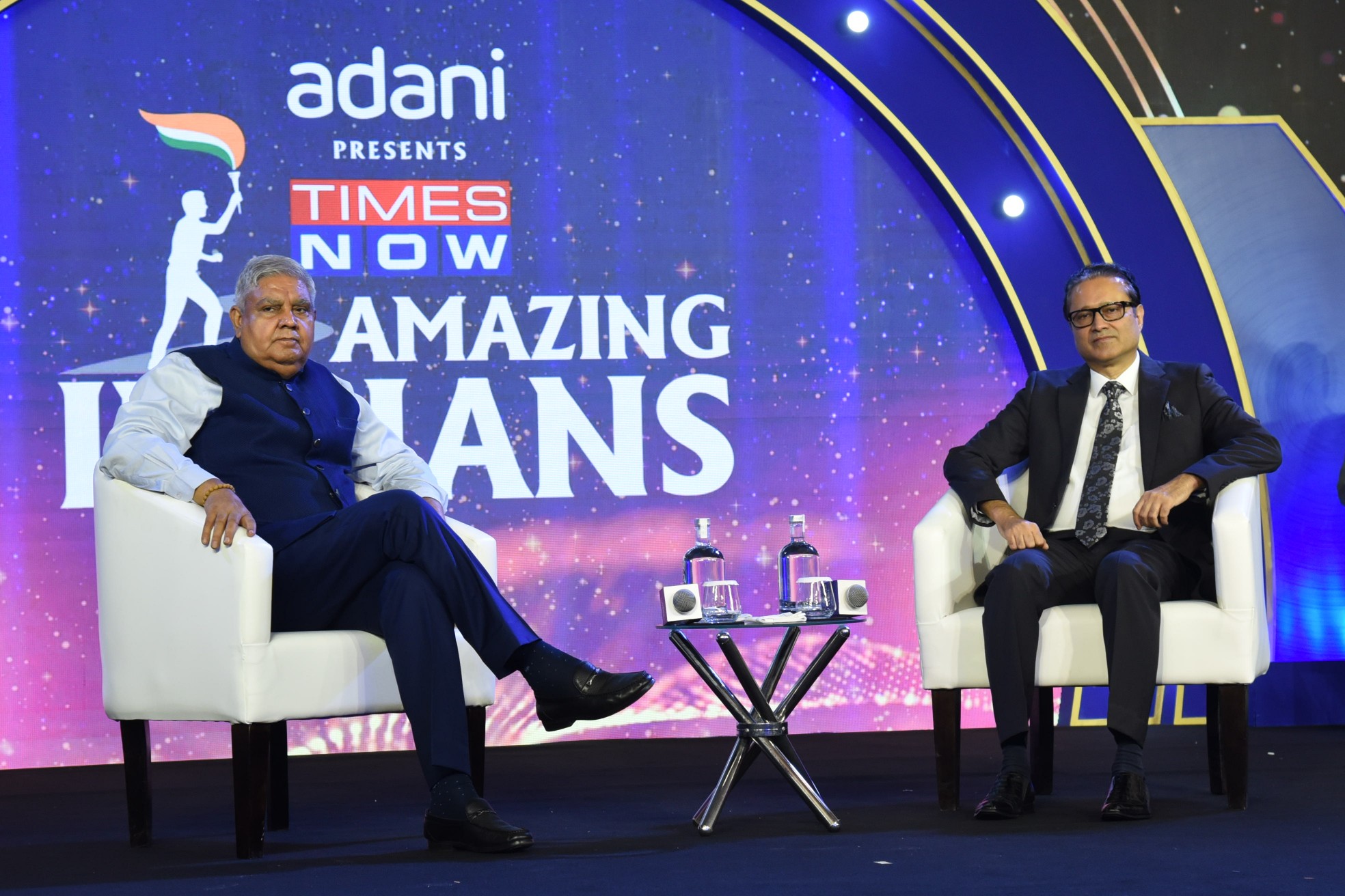 The Vice President, Shri Jagdeep Dhankhar at the Times Now Amazing Indians Awards 2022 ceremony in New Delhi on September 9, 2022.