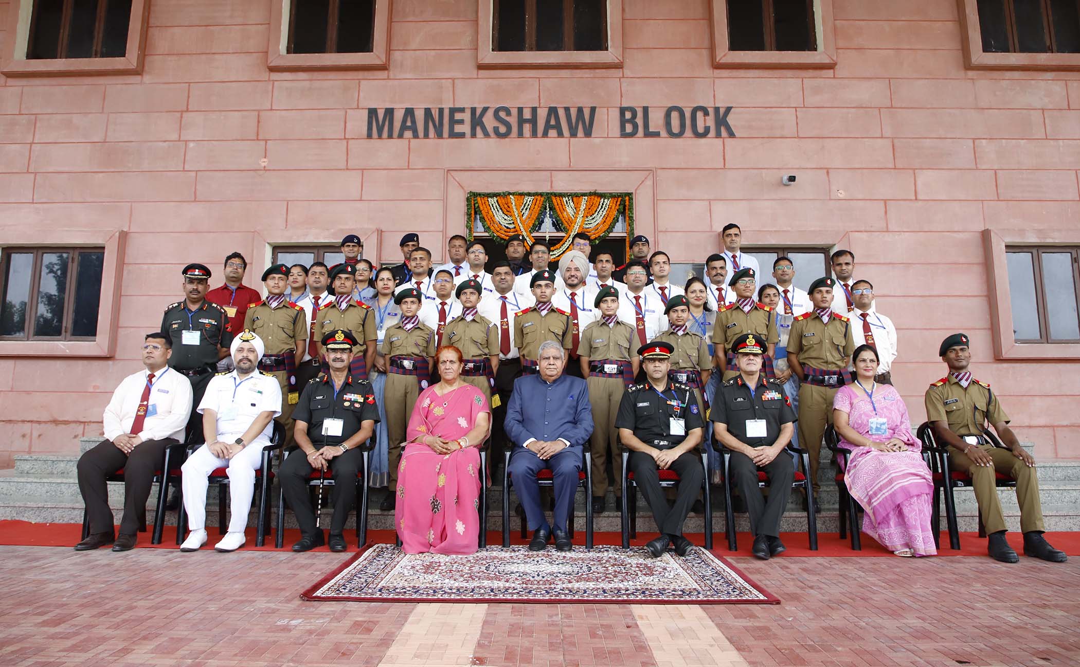 The Vice-President, Shri Jagdeep Dhankhar at Sainik School Jhunjhunu in Rajasthan on August 27, 2023.
