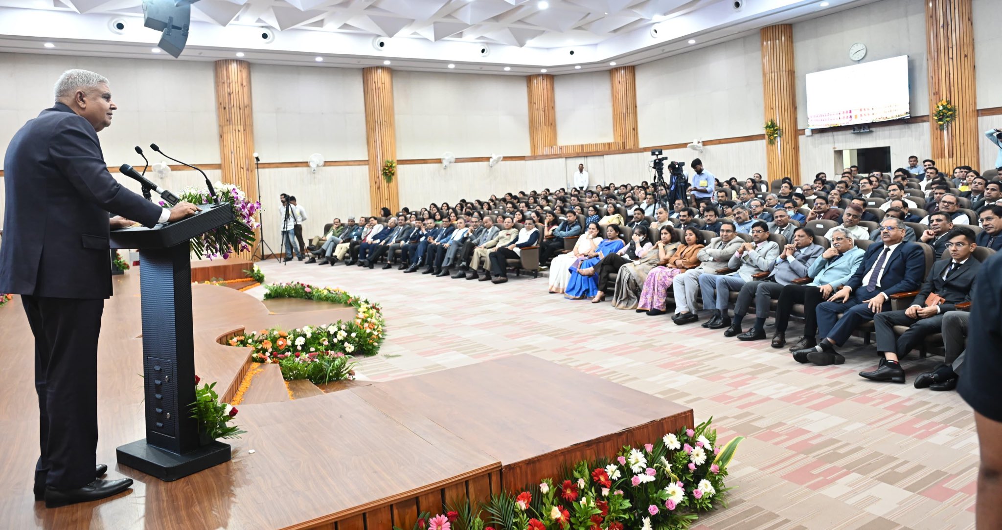 The Vice-President, Shri Jagdeep Dhankhar addressing the ‘State Level Conference of Judicial Officers’ in Jodhpur, Rajasthan on August, 9, 2024.