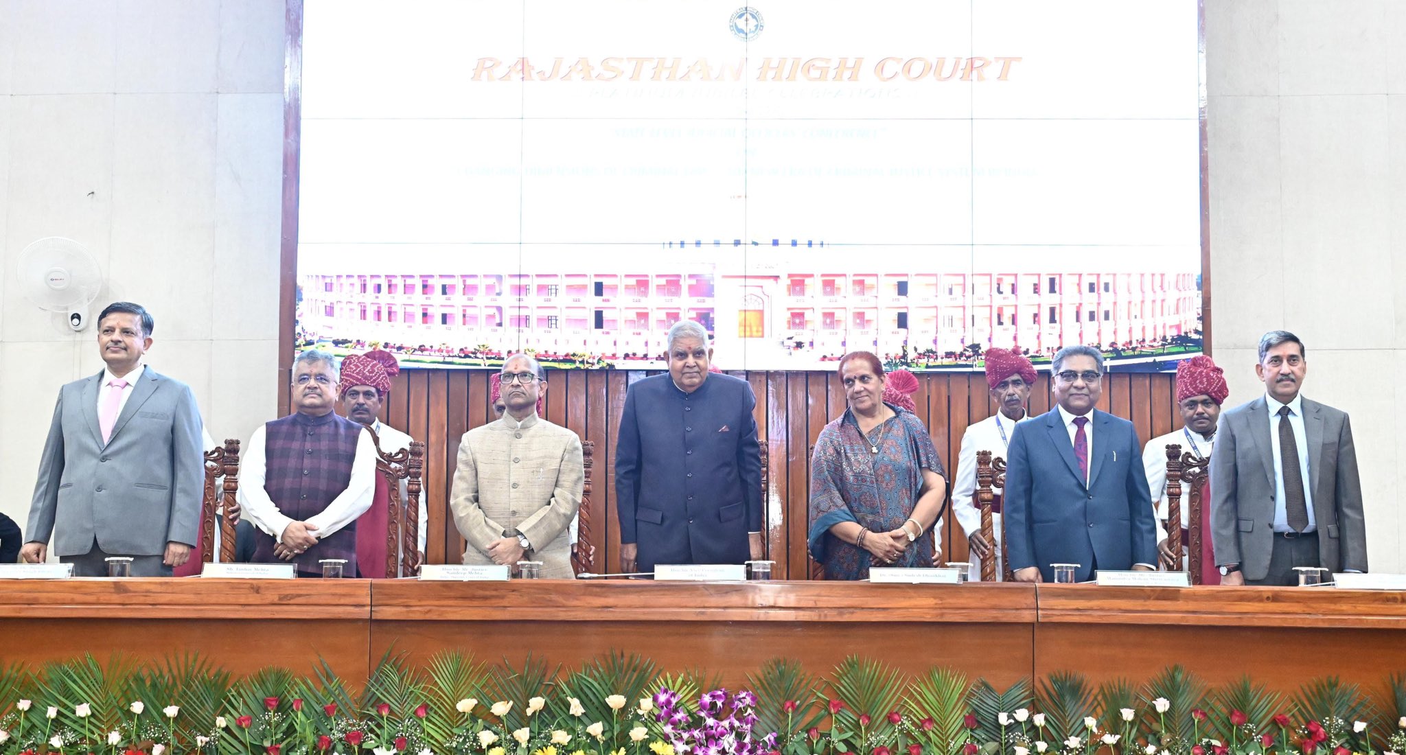 The Vice-President, Shri Jagdeep Dhankhar at the High Court of Rajasthan in Jodhpur on August 9, 2024.