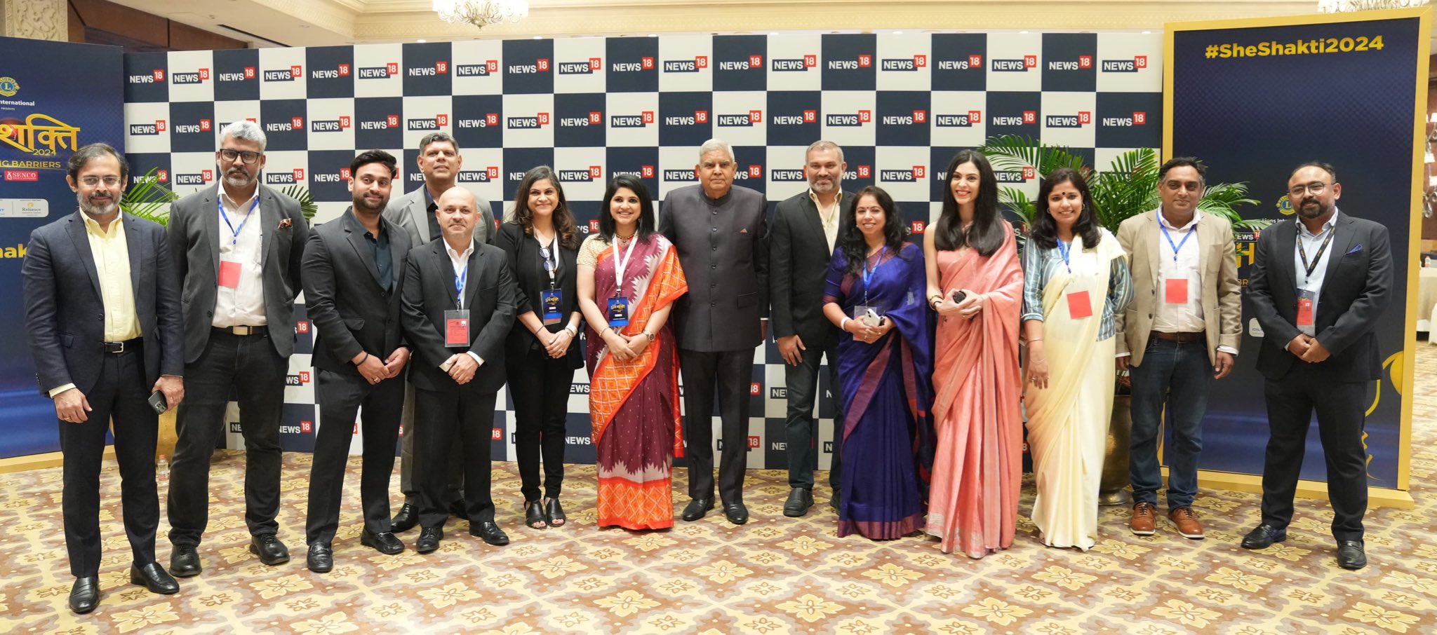 The Vice-President, Shri Jagdeep Dhankhar at 'News18 SheShakti 2024' in New Delhi on September 16, 2024.