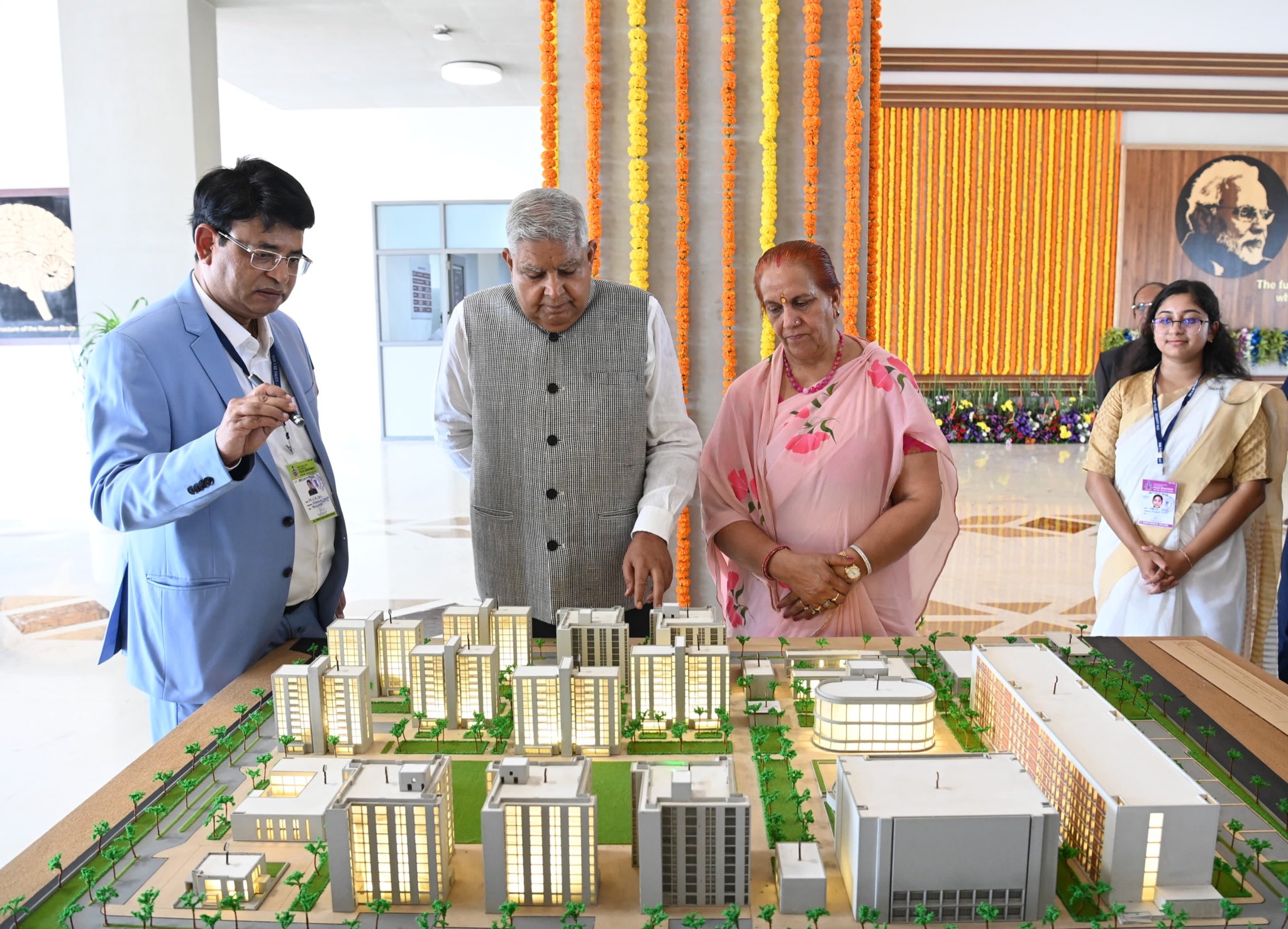 The Vice-President, Shri Jagdeep Dhankhar at NAMO Medical Education and Research Institute in Silvassa on September 21, 2024.