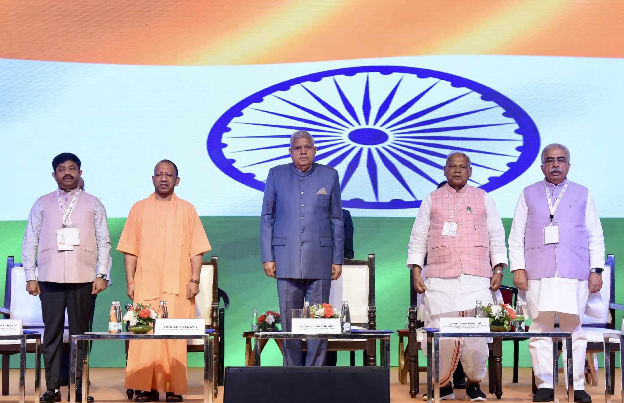 The Vice-President, Shri Jagdeep Dhankhar at the inauguration ceremony of 2nd edition of "UP International Trade Show" at Gautam Buddha Nagar, Uttar Pradesh on September 25, 2024.