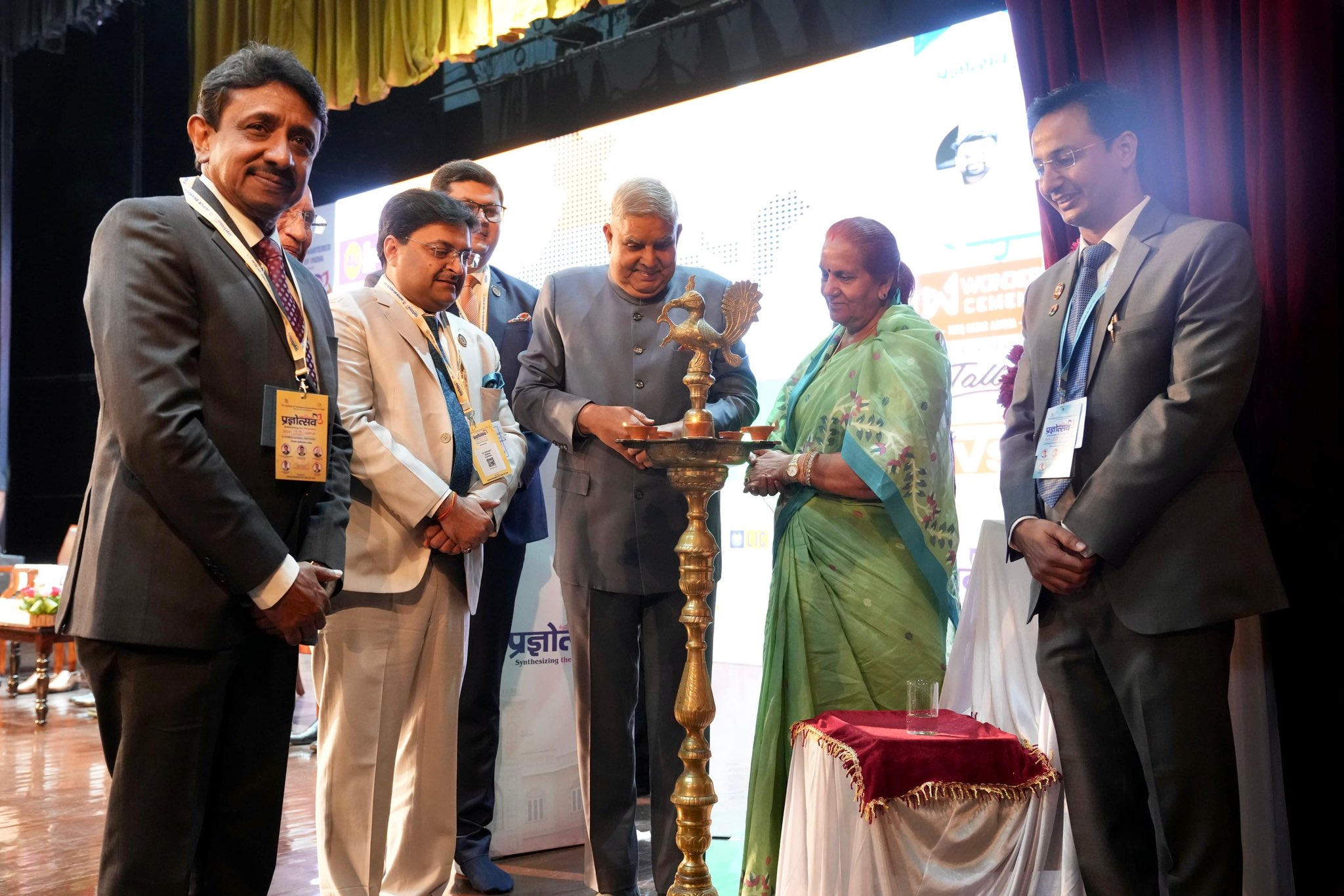 The Vice-President, Shri Jagdeep Dhankhar at the International Conference for CA Members in Jaipur, Rajasthan on October 15, 2024.