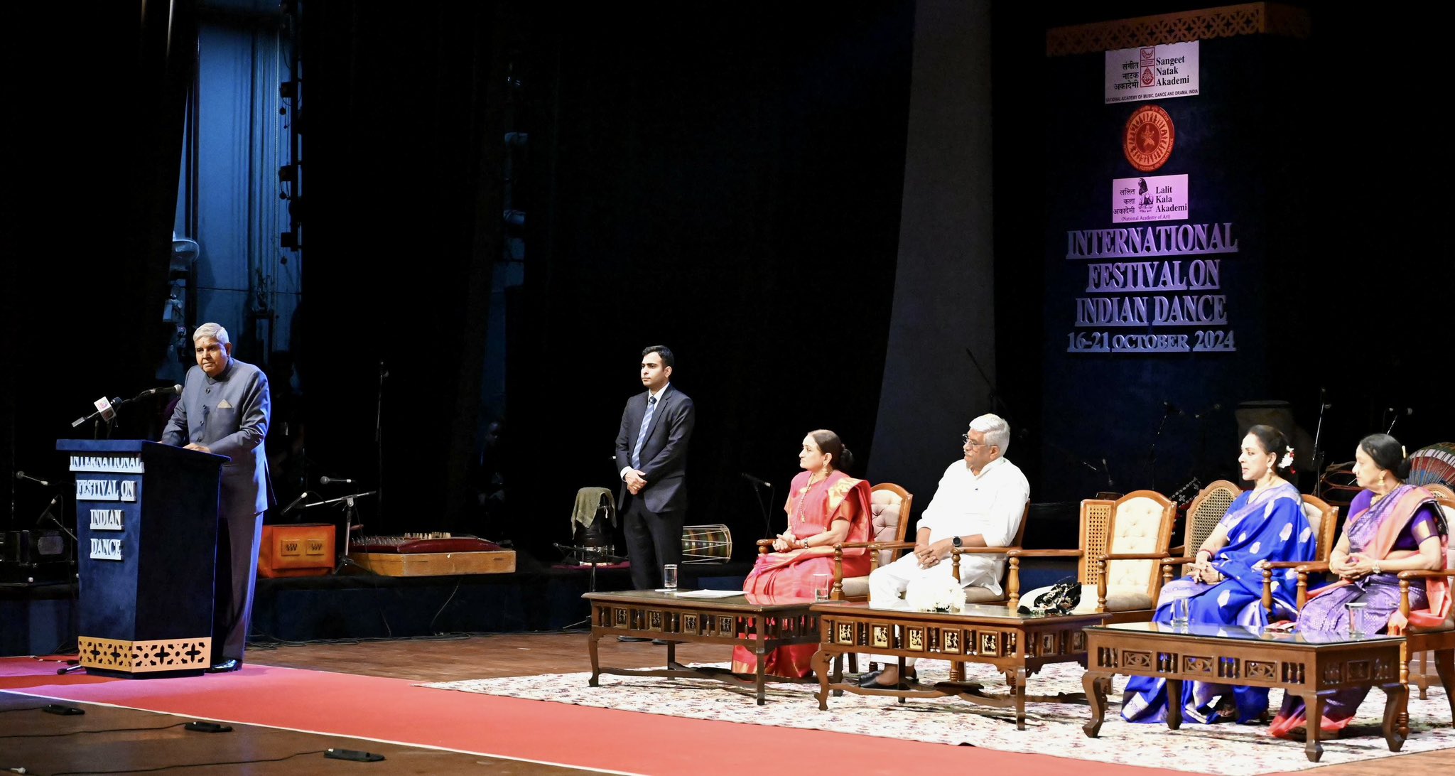 The Vice-President, Shri Jagdeep Dhankhar addressing the concluding ceremony of International Festival on Indian Dance in New Delhi on October 21, 2024.