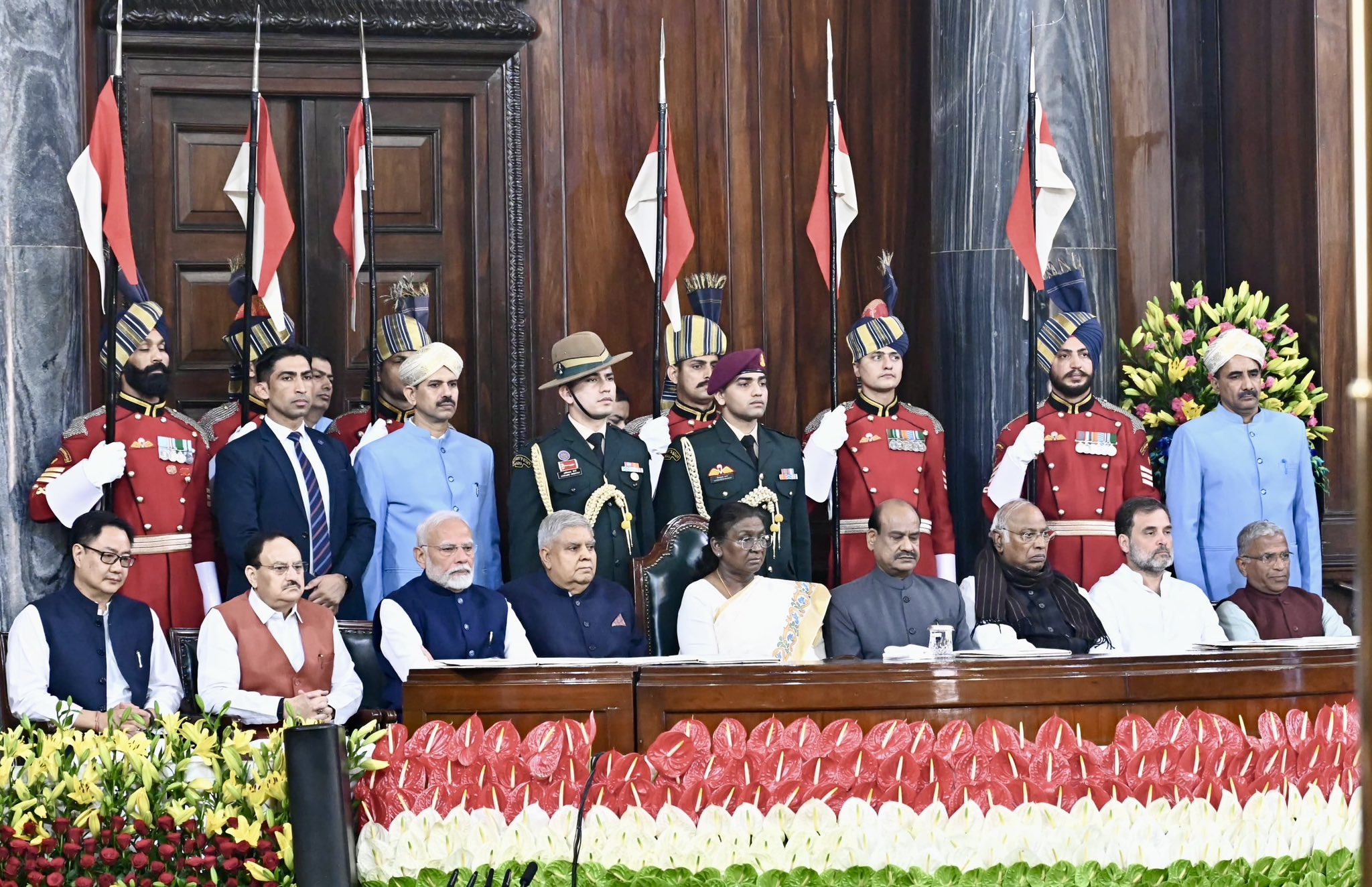 The Vice-President and Chairman, Rajya Sabha, Shri Jagdeep Dhankhar graced Samvidhan Divas 2024 celebrations at Parliament House, New Delhi on November 26, 2024. 