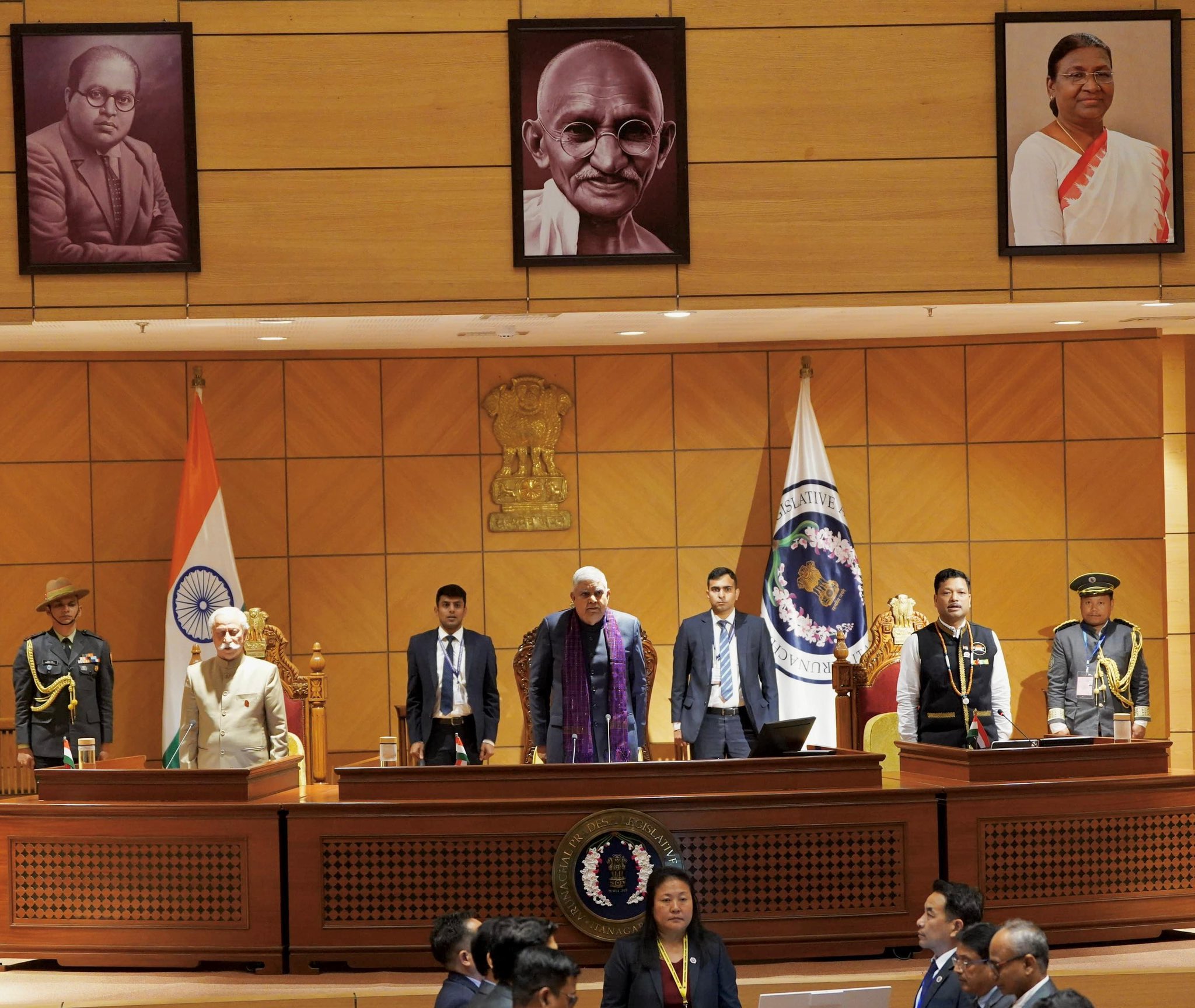 The Vice-President, Shri Jagdeep Dhankhar at the Special Session of Arunachal Pradesh Legislative Assembly in Itanagar, Arunachal Pradesh on November 30, 2024.