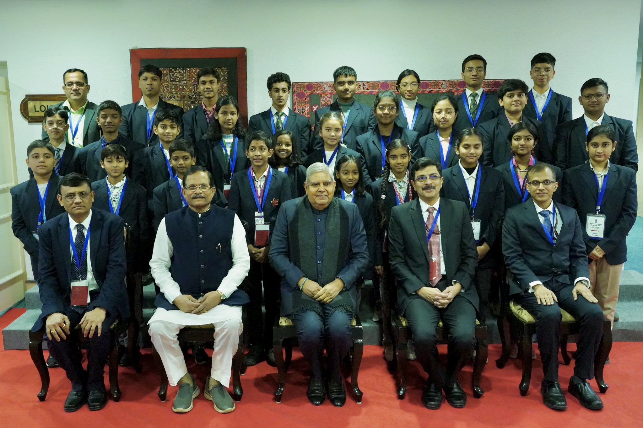 The  Vice-President, Shri Jagdeep Dhankhar at the National Energy Conservation Day 2024 celebrations at Vigyan Bhawan in New Delhi on December 14, 2024.