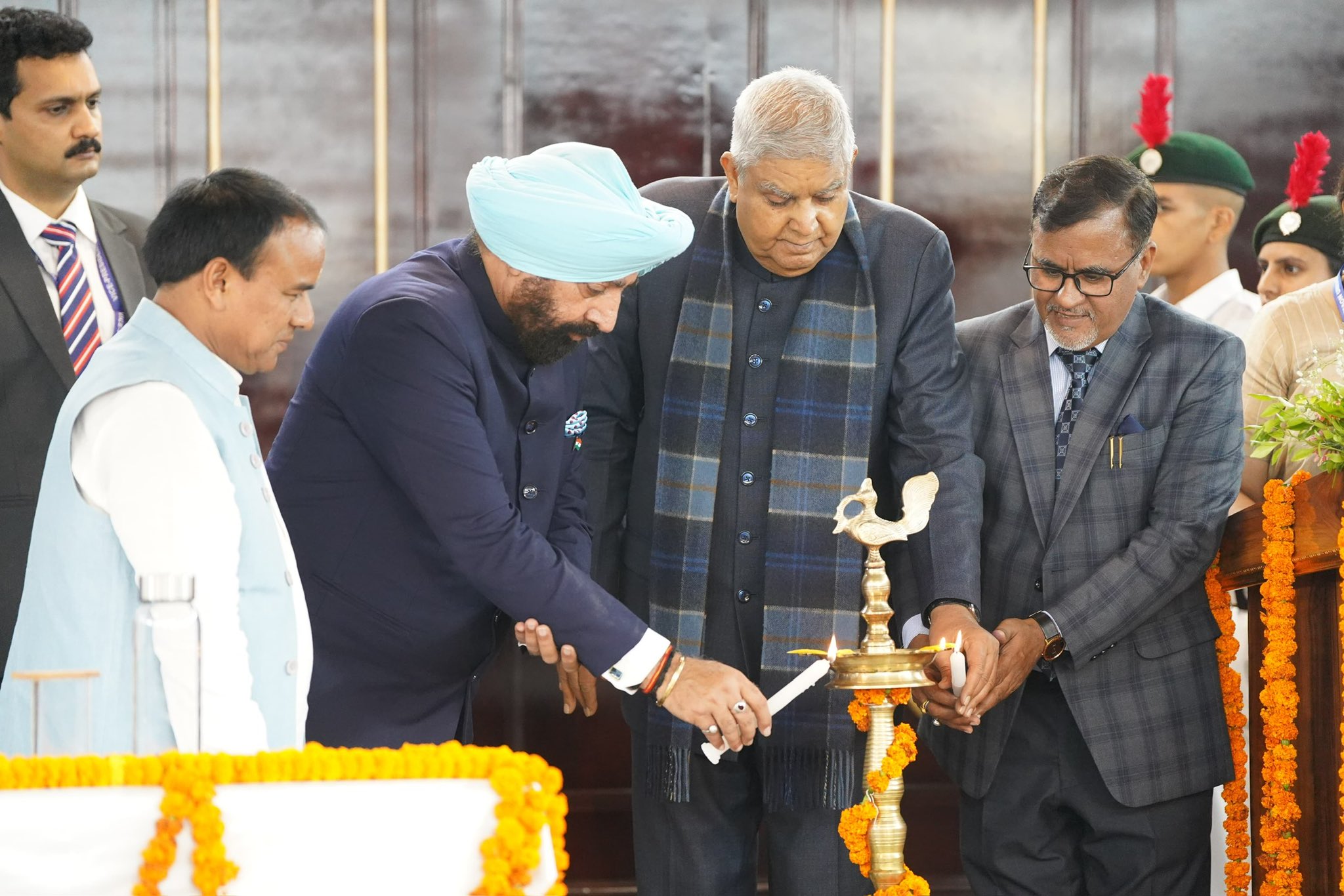 The Vice-President, Shri Jagdeep Dhankhar at the Golden Jubilee celebration of Kumaun University in Nainital, Uttarakhand on June 25, 2025.