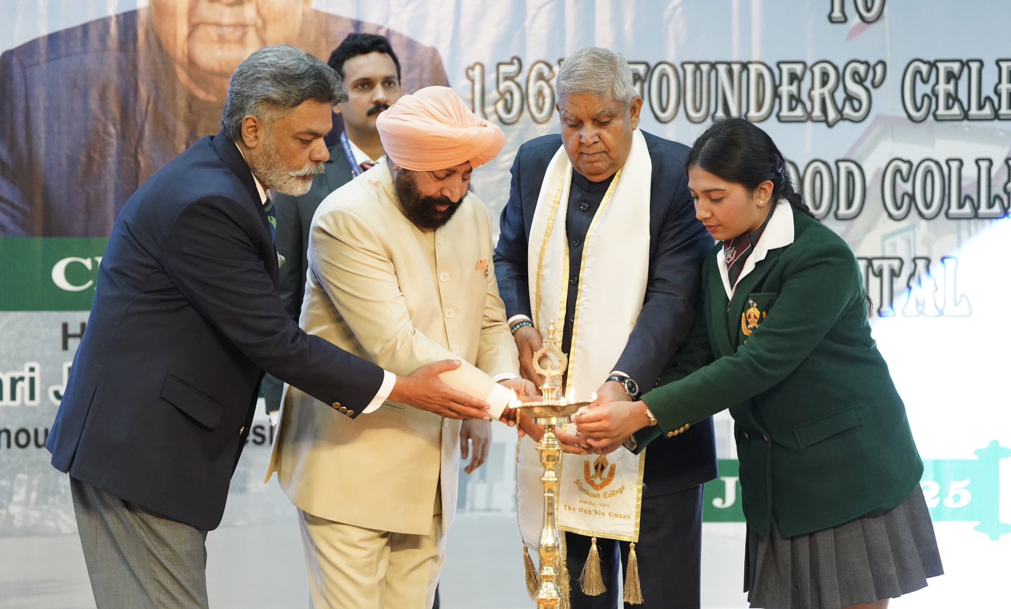 The Vice-President, Shri Jagdeep Dhankhar at the 156th Founders' Celebration of Sherwood College in Nainital, Uttarakhand on June 27, 2025. 