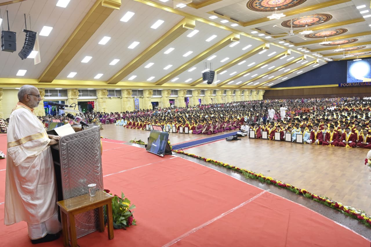 Hon’ble Vice-President of India, Shri C. P. Radhakrishnan, graced the 44th Convocation of the Sri Sathya Sai Institute of Higher Learning(SSSIHL) at Puttaparthi, Andhra Pradesh on 22.11.2025