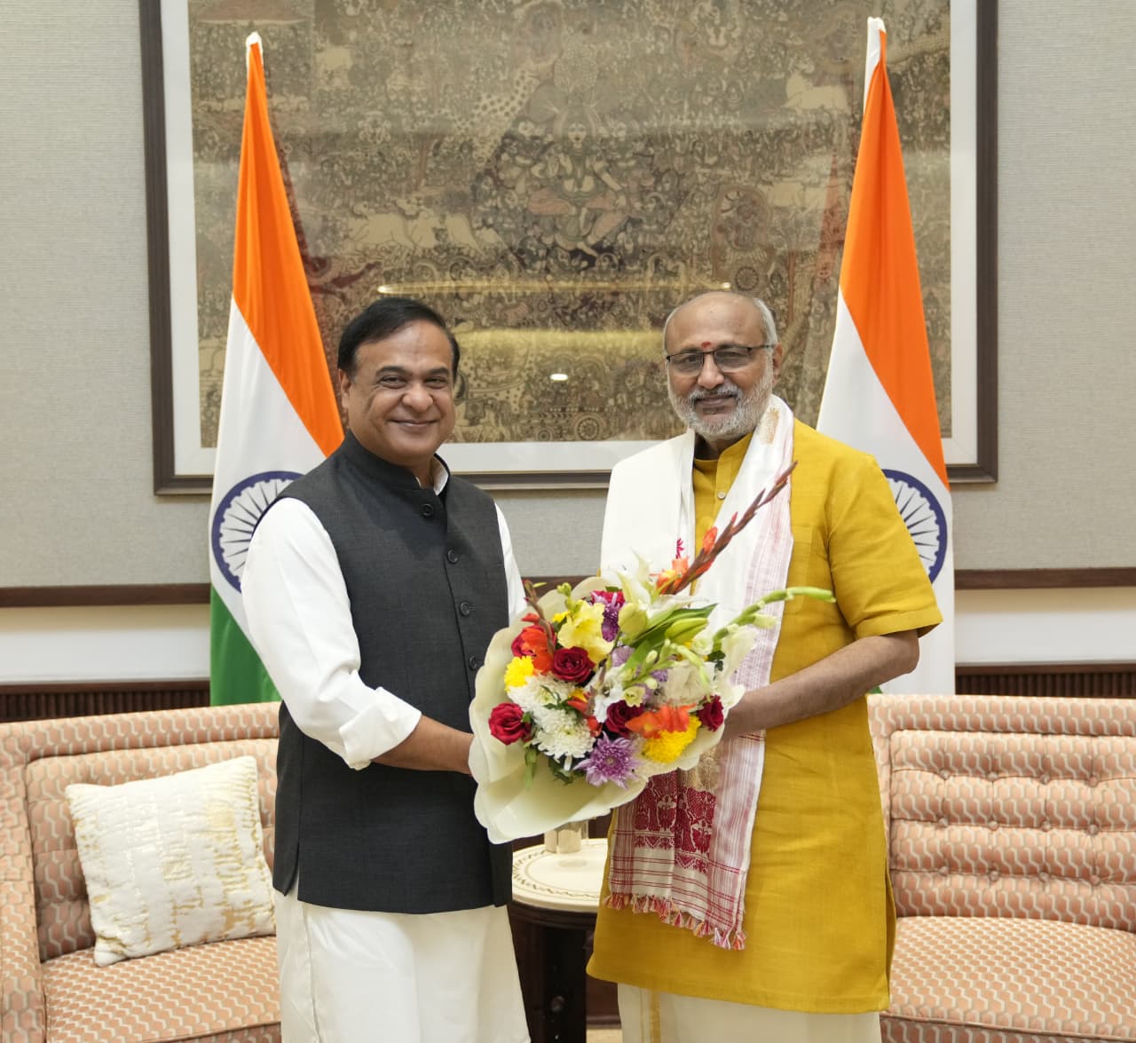 Chief Minister of Assam, Shri Himanta Biswa Sarma, called on the  Vice-President Shri C. P. Radhakrishnan at the Vice-President’s Enclave  on 14.12.2025Chief Minister of Assam, Shri Himanta Biswa Sarma, called on the  Vice-President Shri C. P. Radhakrishnan at the Vice-President’s Enclave  on 14.12.2025