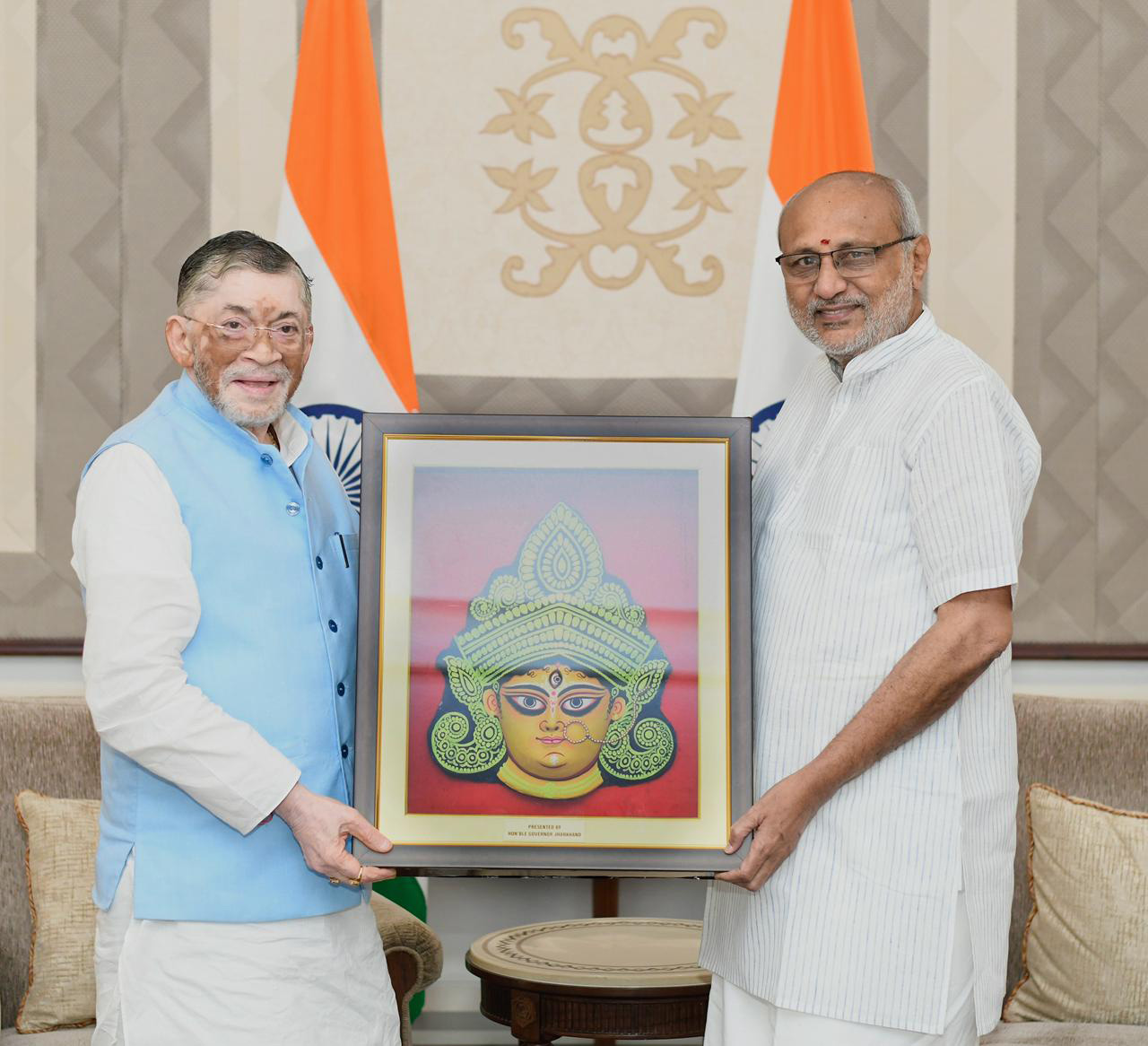 The Governor of Jharkhand, Shri Santosh Kumar Gangwar called on the Vice President of India, Shri C. P. Radhakrishnan at Vice President’s Enclave, in New Delhi on September 26, 2025.