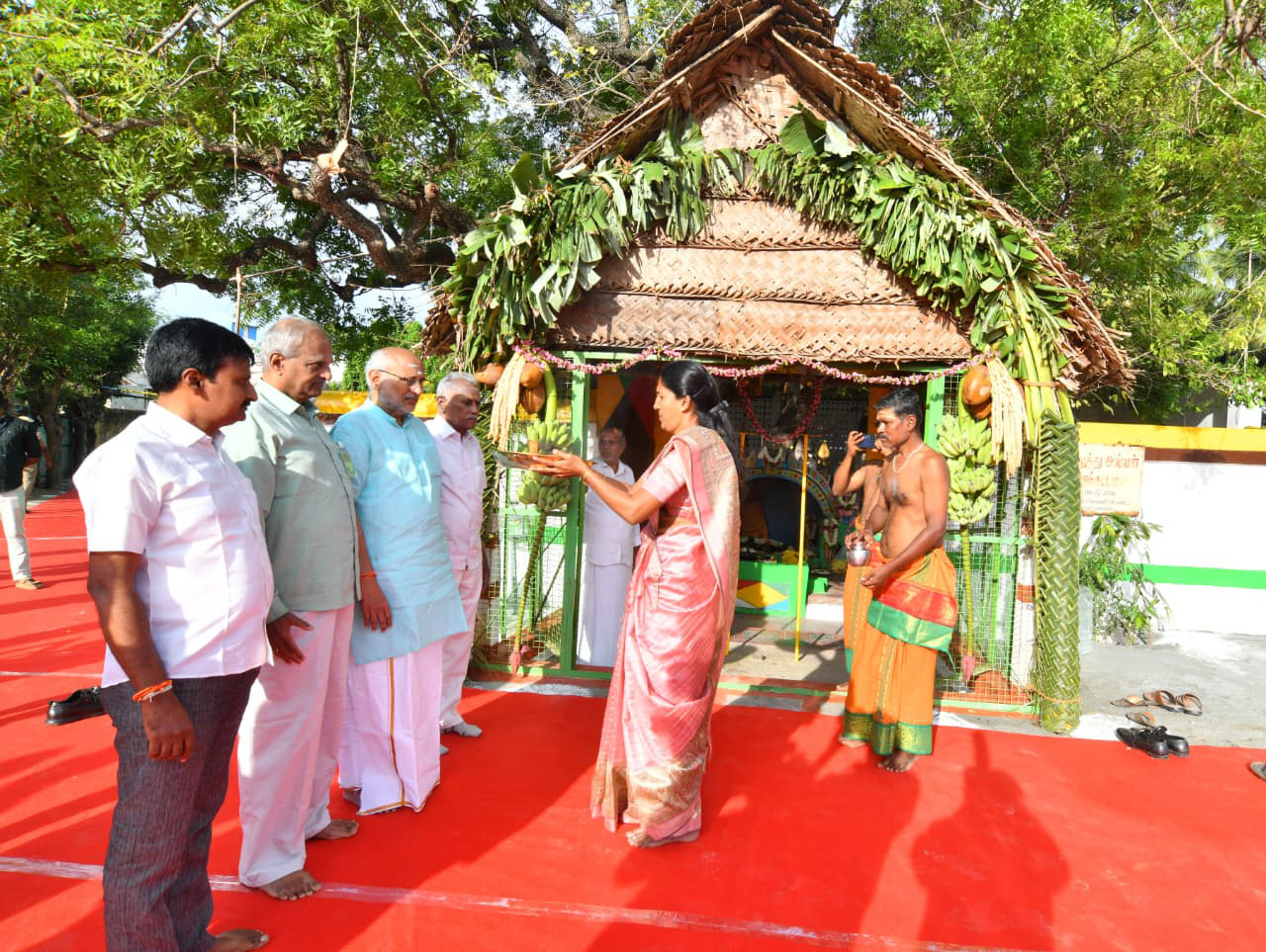 The Vice-President of India, Shri C. P. Radhakrishnan offered prayers at temples in his hometown, Tiruppur, during his maiden visit to Tamil Nadu after assuming office on October 29, 2025.