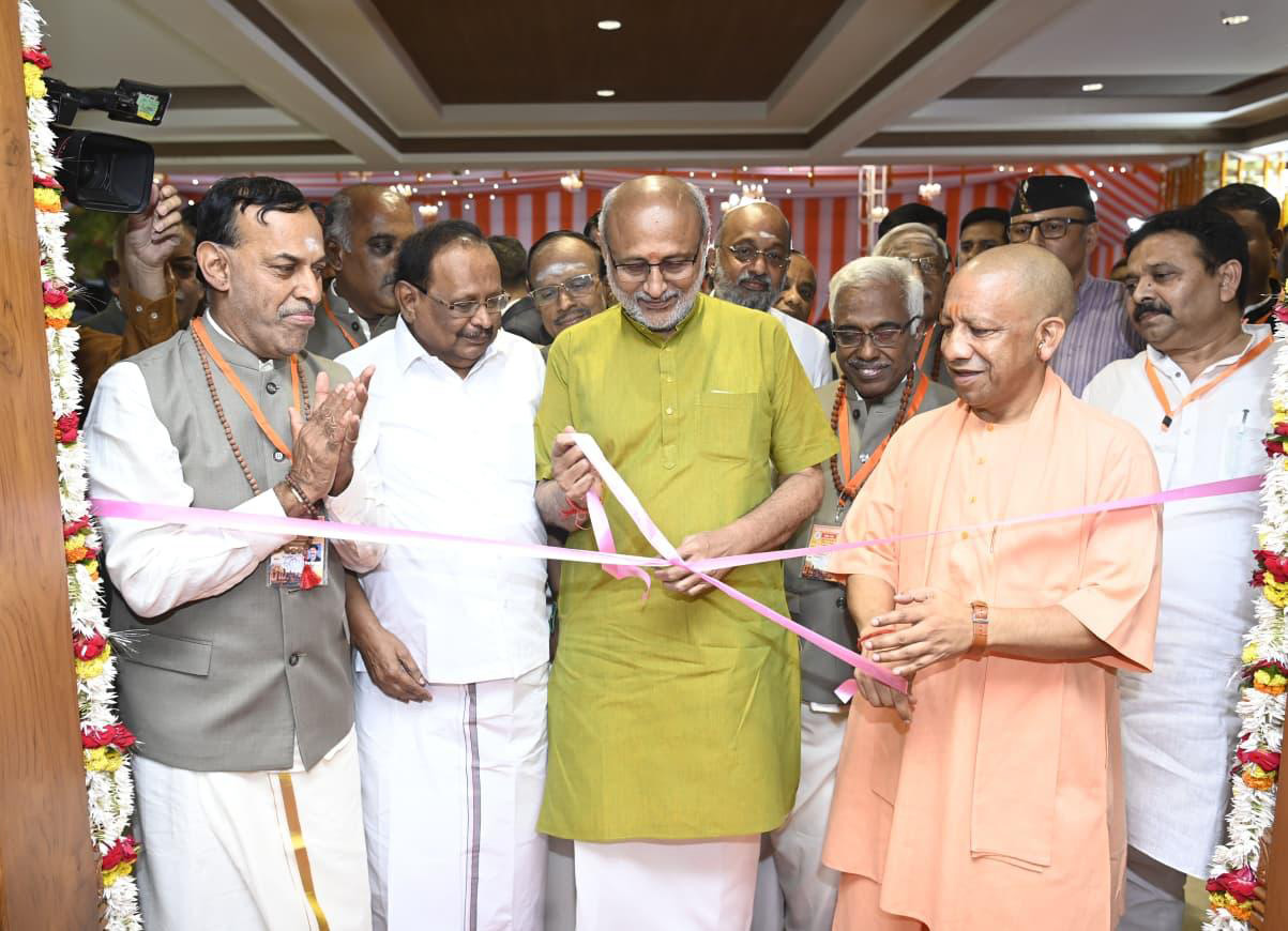 The Vice President of India, Shri C. P. Radhakrishnan inaugurated the new Satram constructed by the Sri Kasi Nattukkottai Nagara Satram Managing Society, along with the Chief Minister of Uttar Pradesh, Shri Yogi Adityanath, in Varanasi on October 31, 2025.
