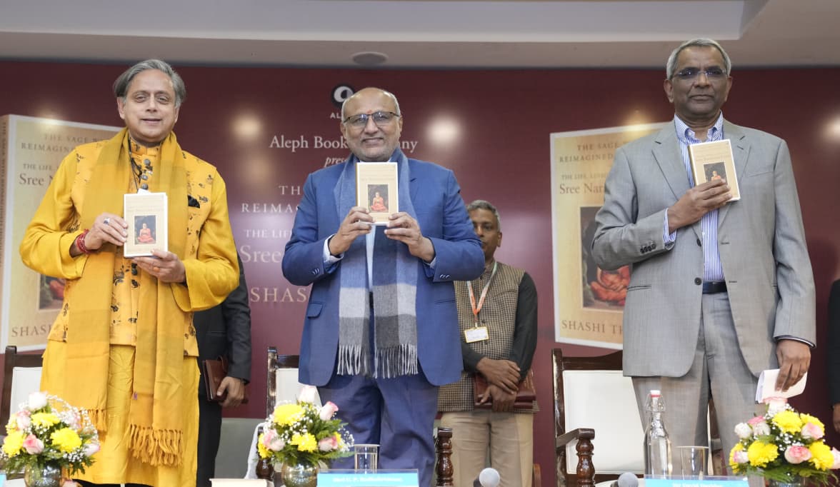 Vice President Shri C. P. Radhakrishnan launched the book “The Sage Who Reimagined Hinduism – The Life, Lessons & Legacy of Sree Narayana Guru”, authored by Dr. Shashi Tharoor, in New Delhi on 19.02.2026