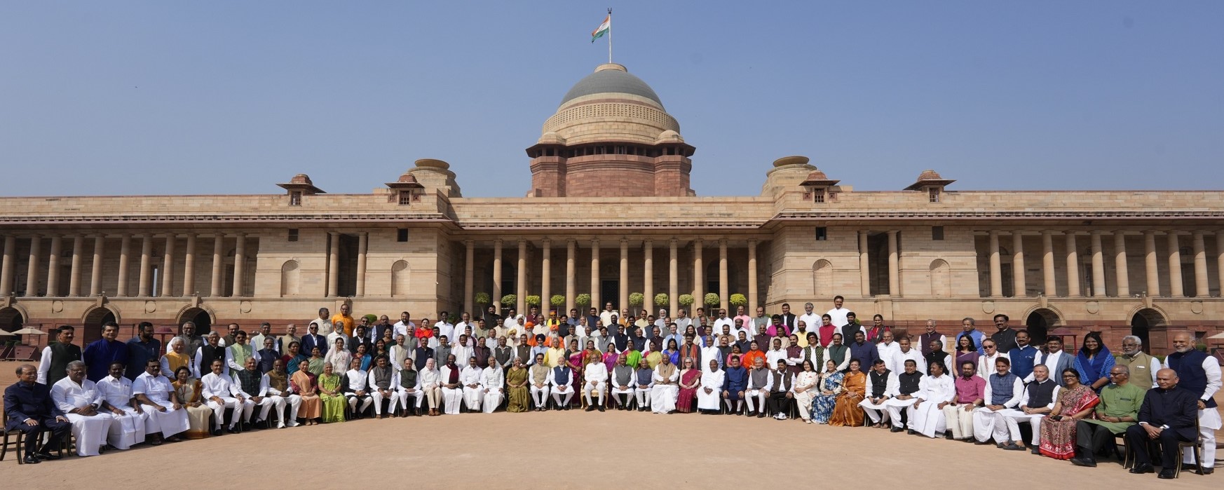 Vice President of India and Chairman of the Rajya Sabha, Shri C. P. Radhakrishnan, met the retiring and recently retired Members of Parliament (Rajya Sabha) at Rashtrapati Bhavan on 18.03.2026 