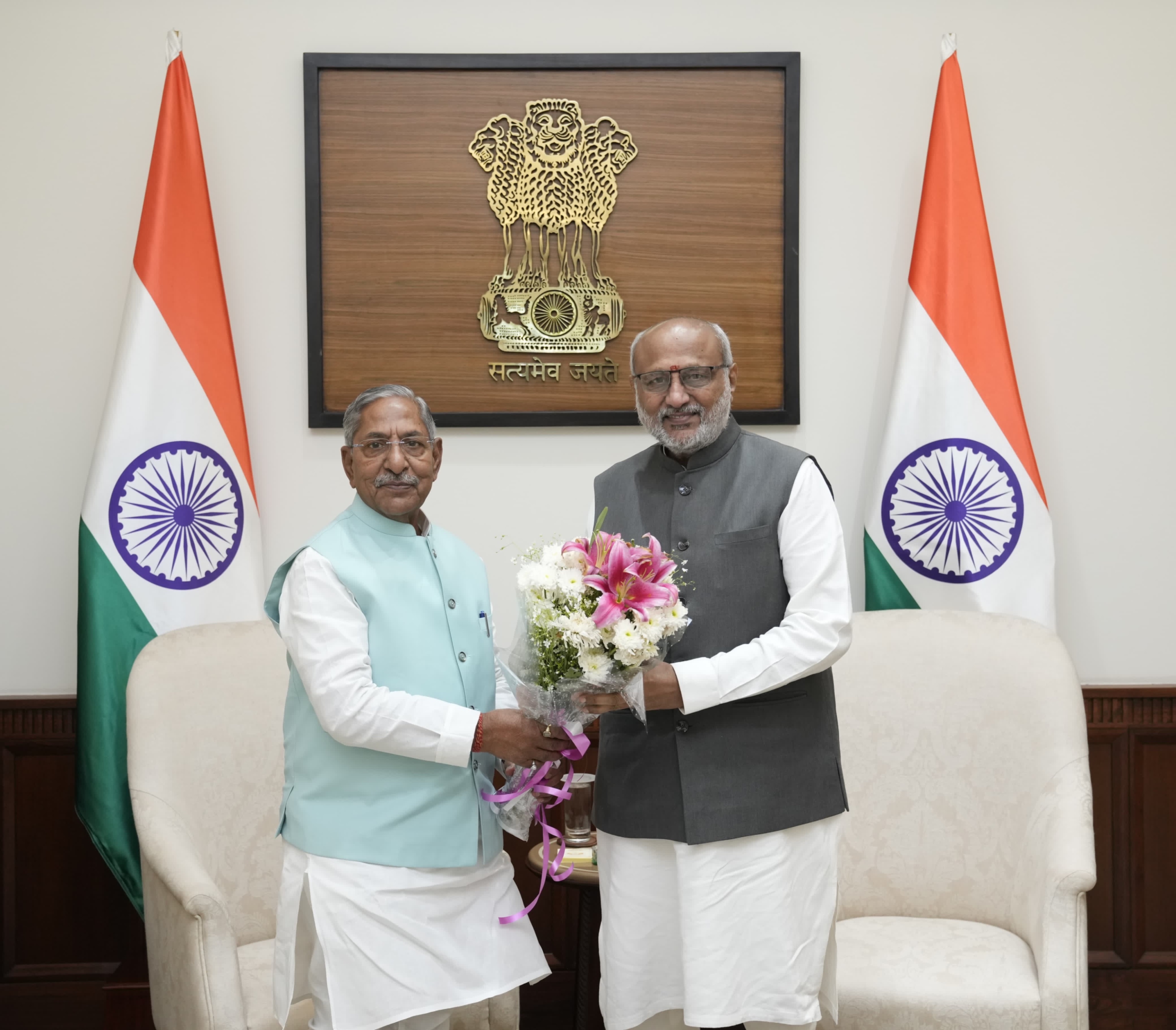 Governor of Nagaland, Shri Nand Kishore Yadav, called on Vice President Shri C. P. Radhakrishnan at Parliament House on 25.03.2026 