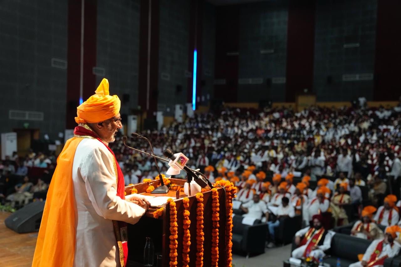 Vice President Shri C. P. Radhakrishnan graced the 8th Convocation of Deenbandhu Chhotu Ram University of Science & Technology in Murthal, Haryana on 06.04.2026 