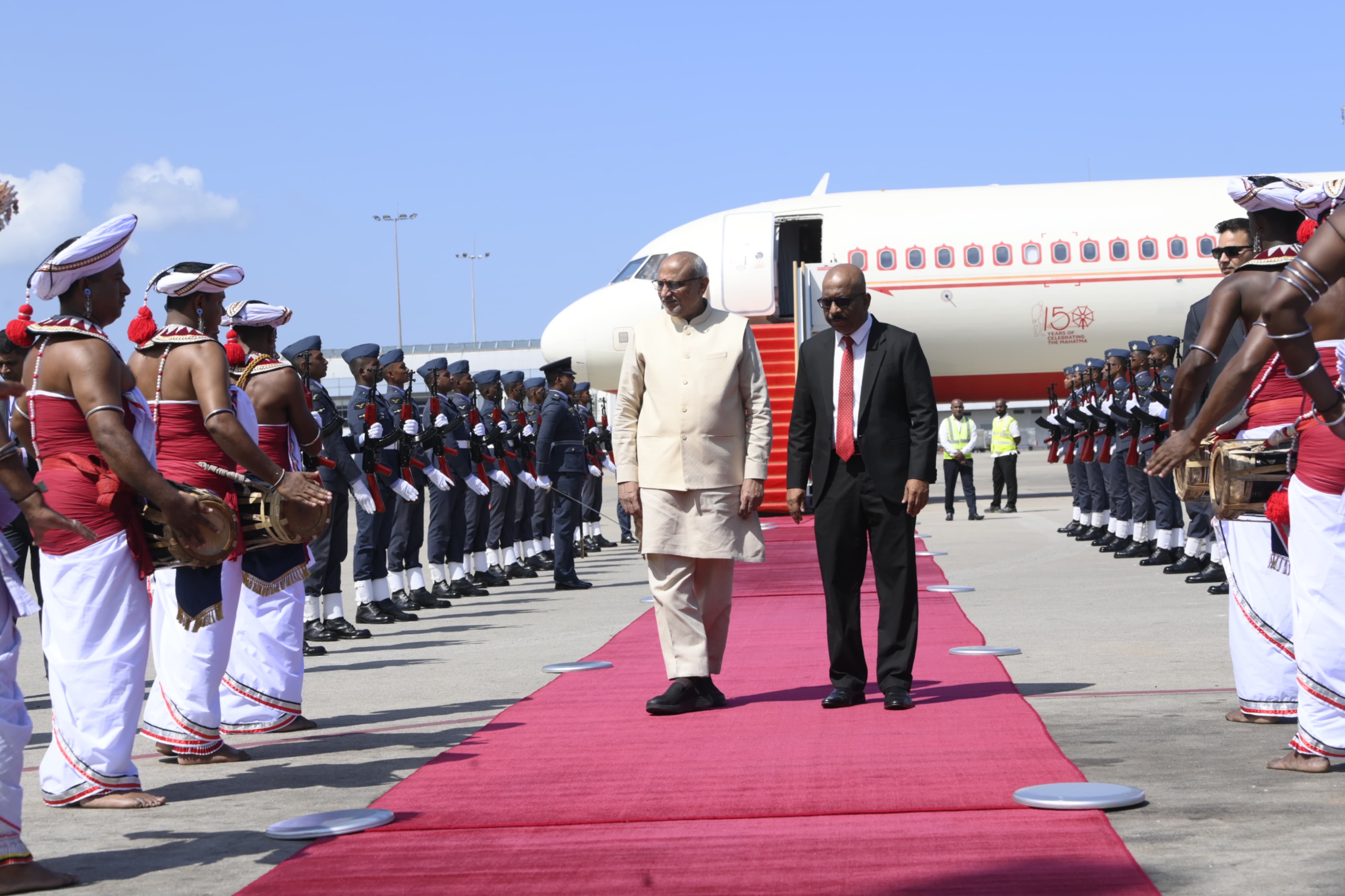Vice President of India Shri C. P. Radhakrishnan arrived in Colombo on a two-day official visit to Sri Lanka on 19.04.2026 