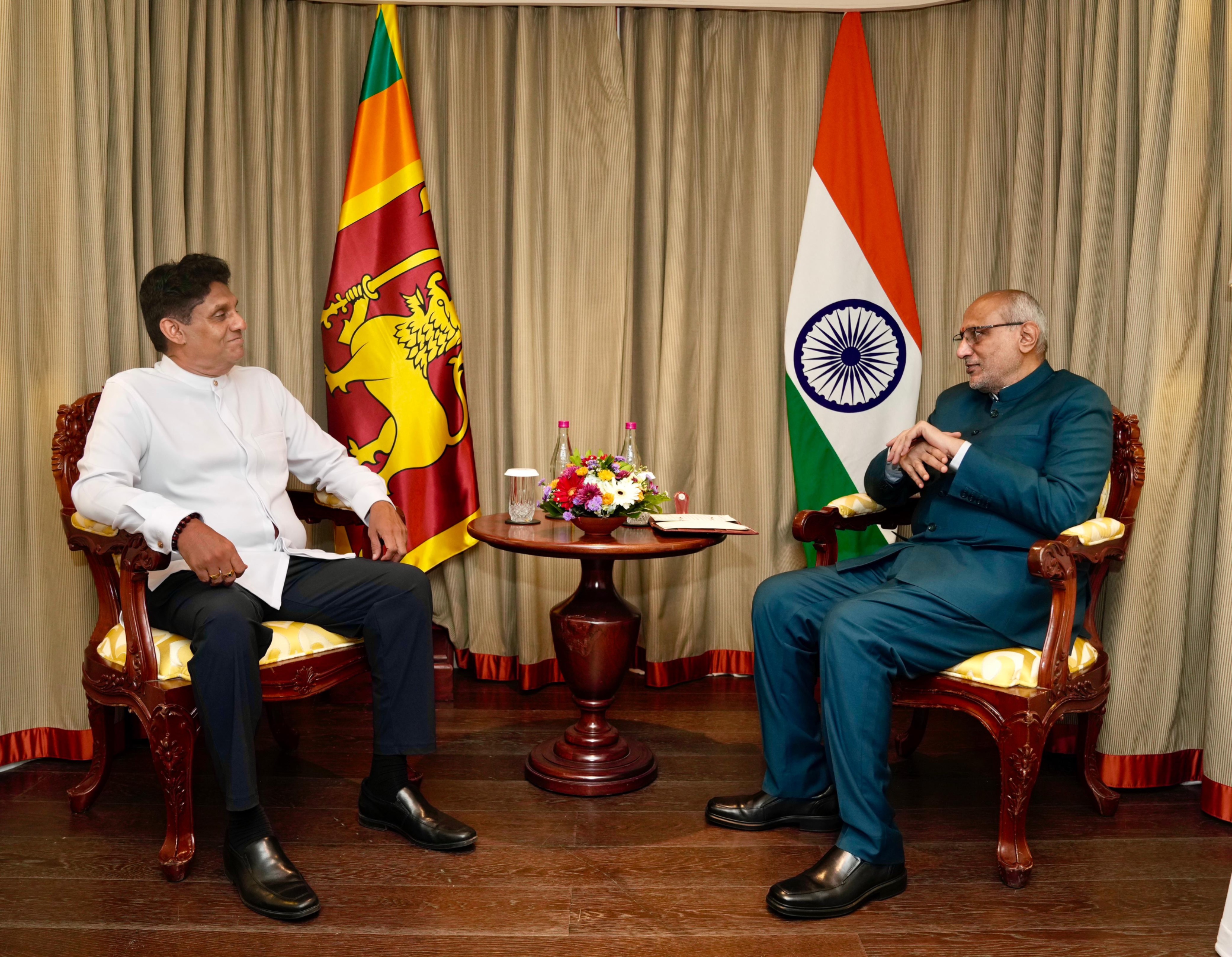 Leader of the Opposition of Sri Lanka, Mr. Sajith Premadasa called on the Vice President of India, Shri C. P. Radhakrishnan, in Colombo on 19.04.2026 