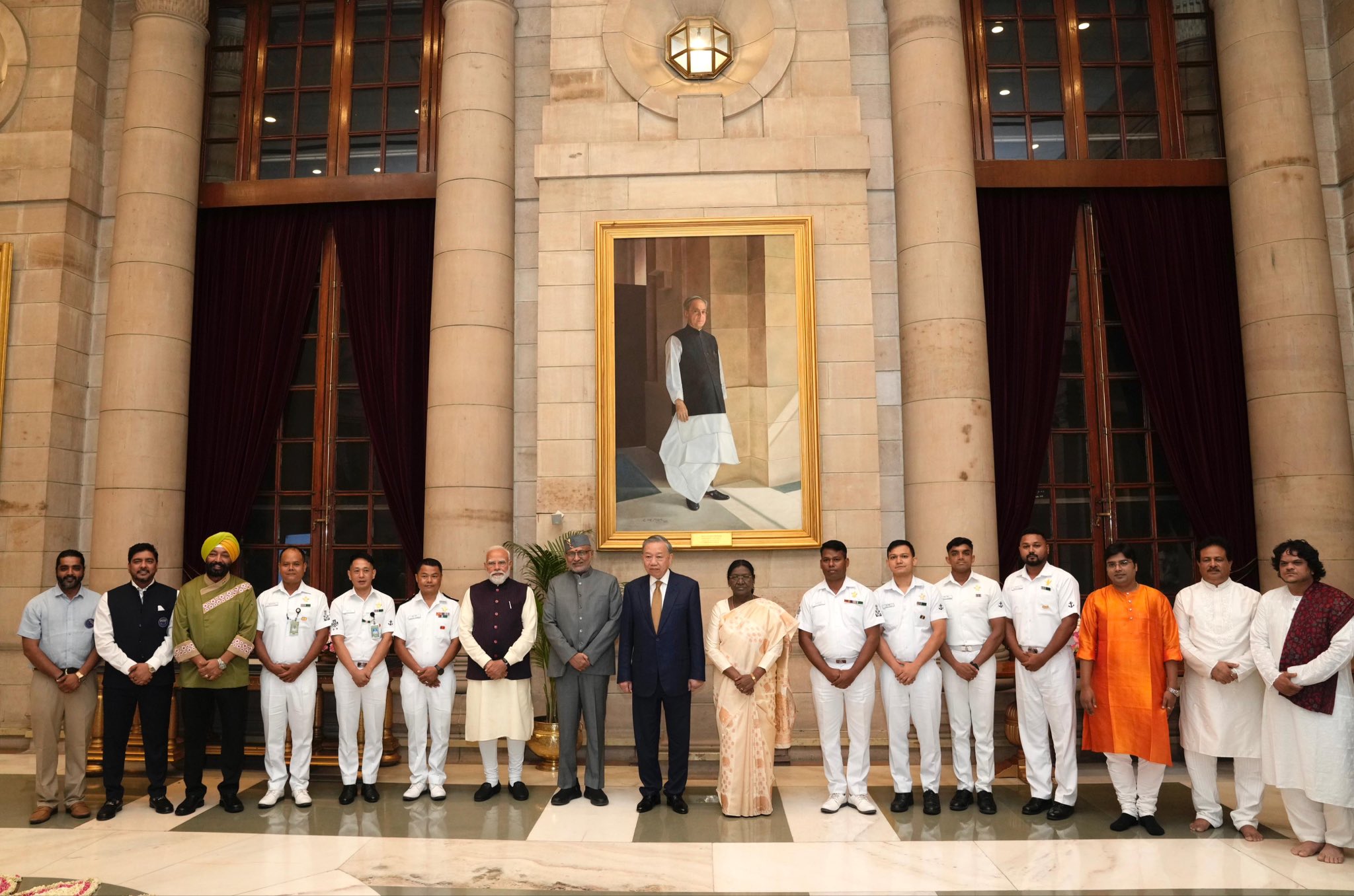 Vice President Shri C. P. Radhakrishnan attended the banquet hosted by Hon’ble President Smt. Droupadi Murmu in honour of the President of Vietnam, H.E. Mr. To Lam at Rashtrapati Bhavan on 06.05.2026 