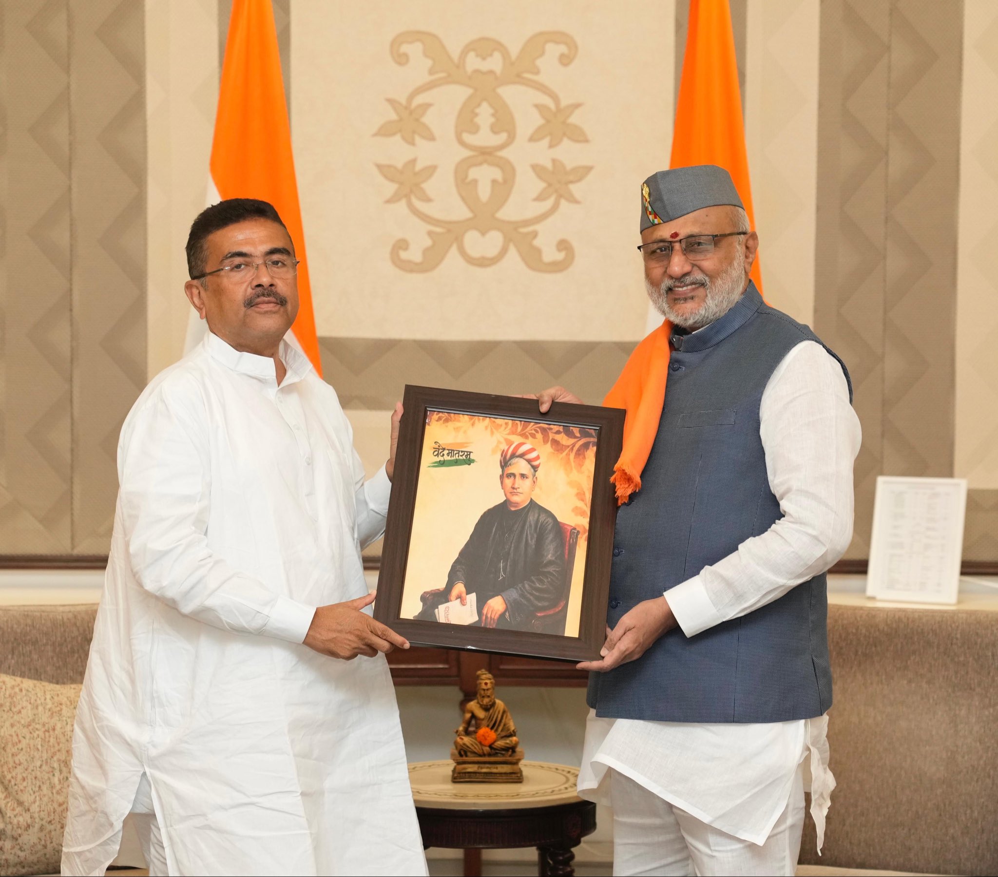 Chief Minister of West Bengal, Shri Suvendu Adhikari, called on Vice President Shri C. P. Radhakrishnan at Uprashtrapati Bhavan on 22.05.2026 