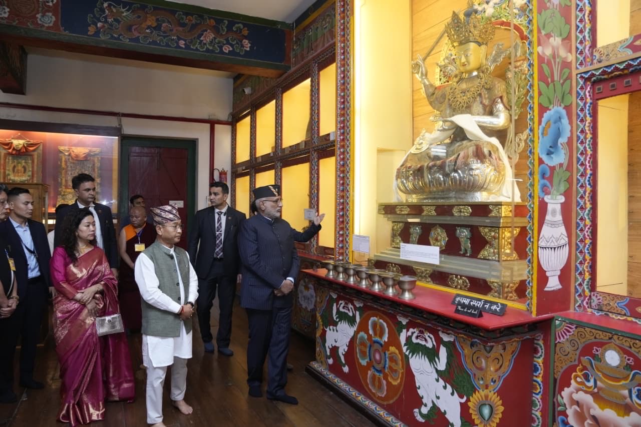 Vice President Shri C. P. Radhakrishnan  visited the Namgyal Institute of Tibetology, Gangtok on 16.05.2026