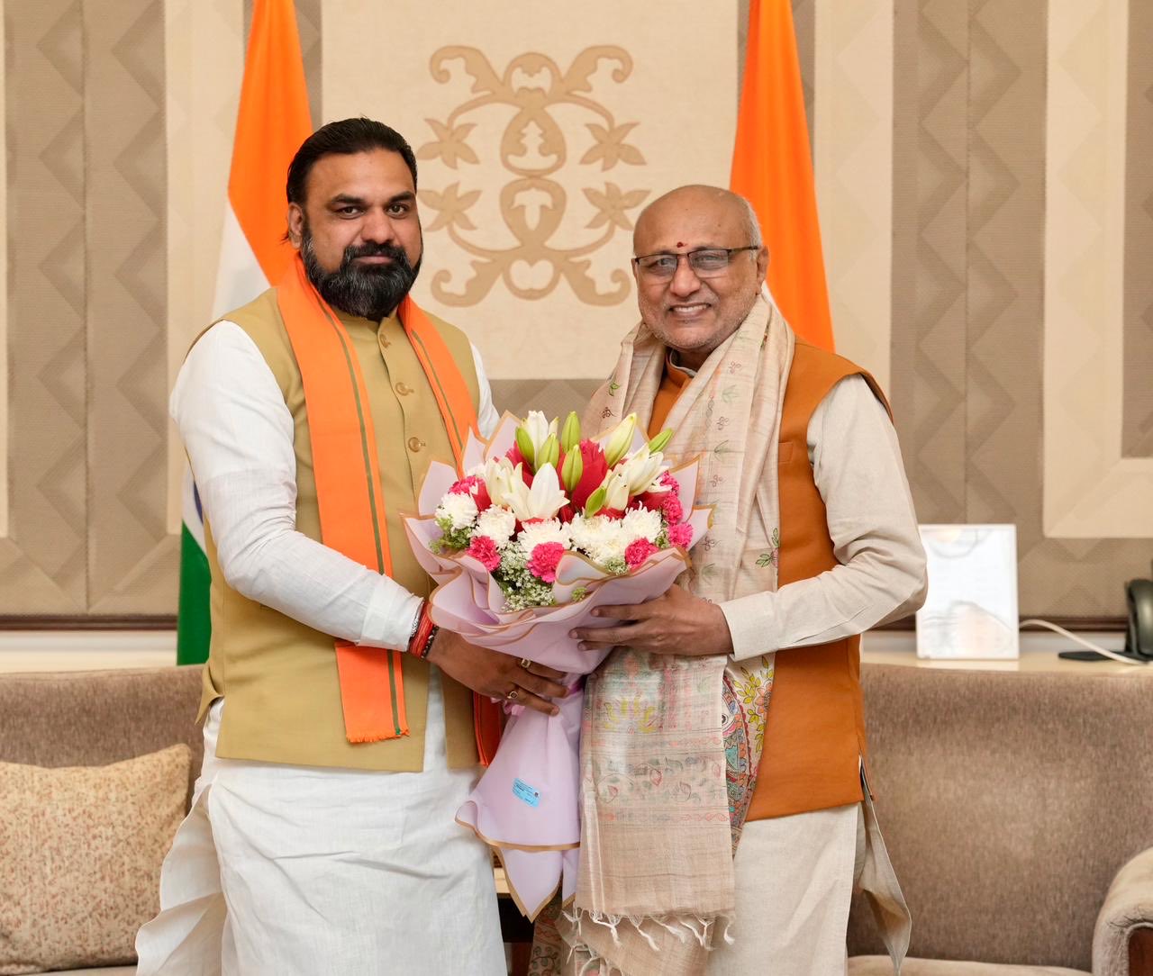 बिहार के मुख्यमंत्री श्री सम्राट चौधरी ने 28.05.2026 को उपराष्ट्रपति भवन में उपराष्ट्रपति श्री सी. पी. राधाकृष्णन  से मुलाकात की।