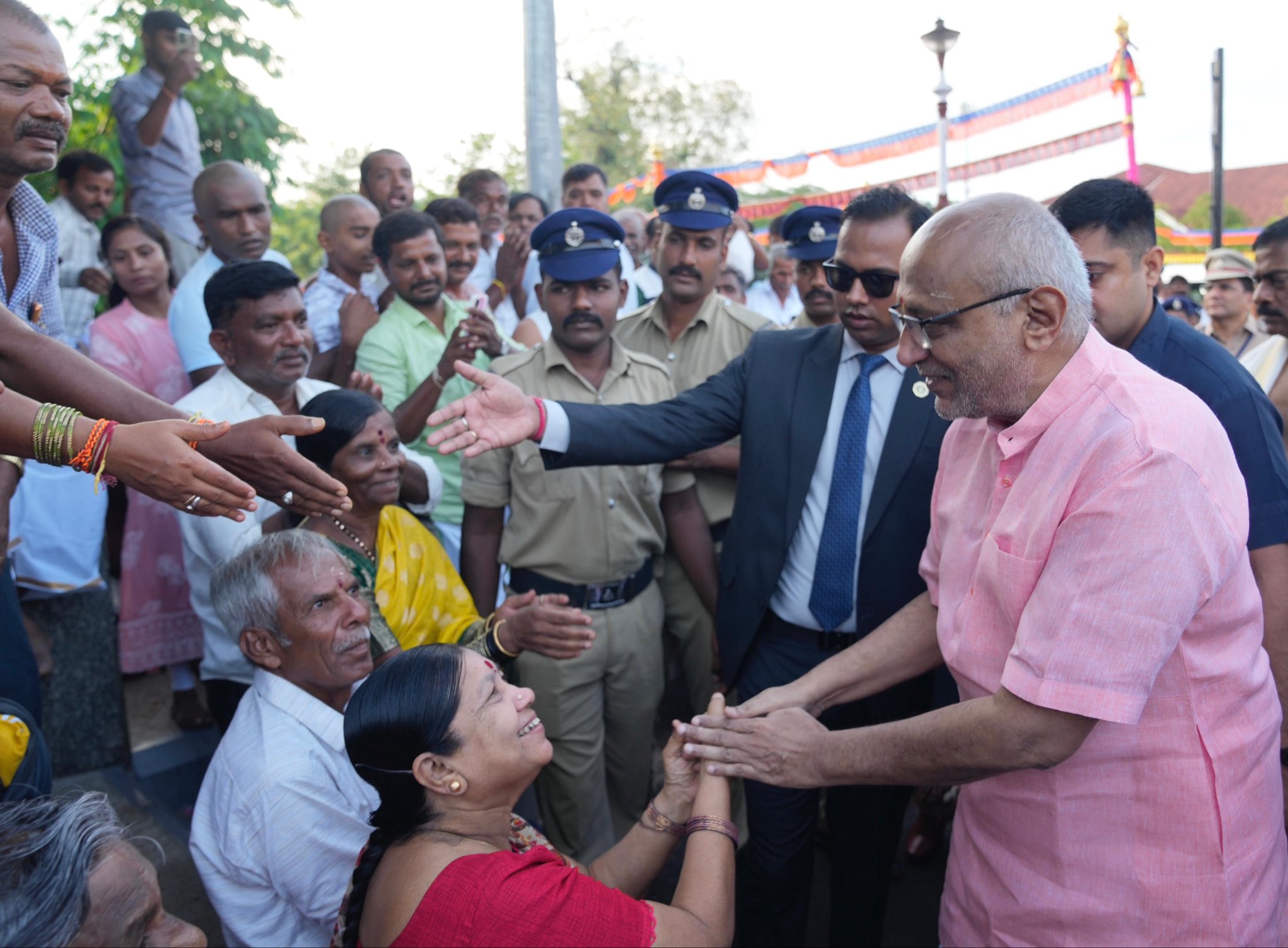 Vice President Shri C. P. Radhakrishnan visited and offered prayers at the Sri Kshetra Dharmasthala Manjunatha Swamy Temple in Dharmasthala, Karnataka 31.05.2026 