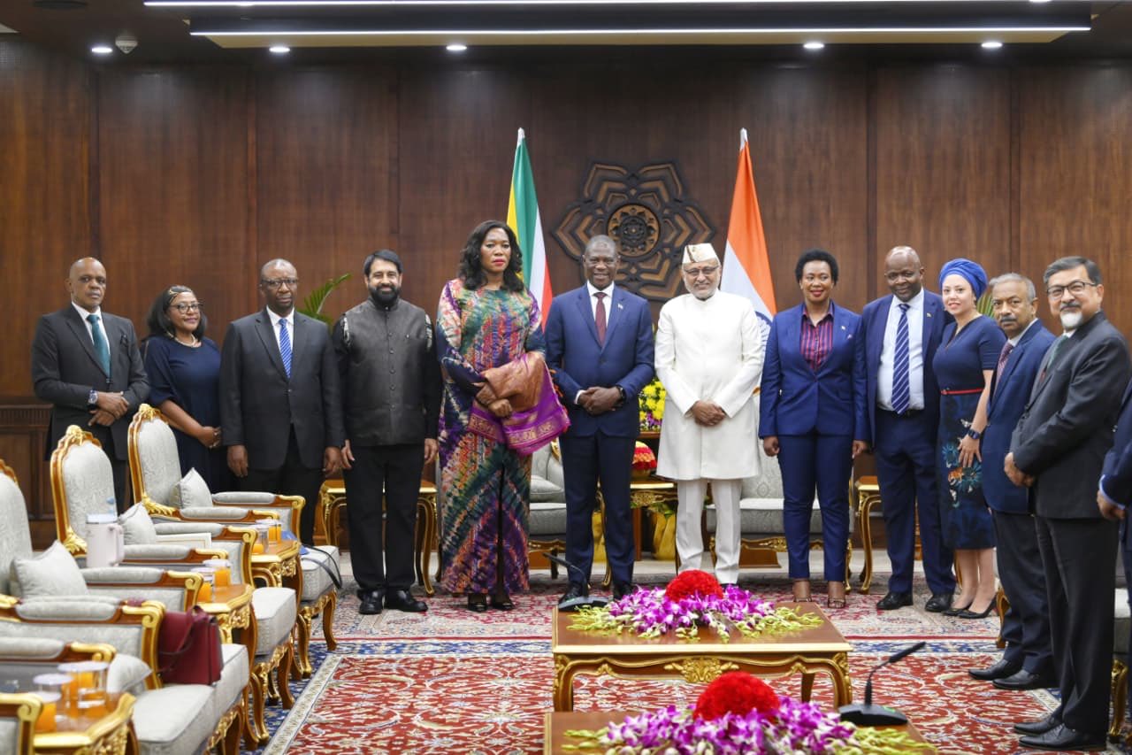 Deputy President of South Africa, H.E. Mr Shipokosa Paulus Mashatile, met the Vice President of India, Shri C. P. Radhakrishnan, at Uprashtrapati Bhavan, New Delhi on 02.06.2026