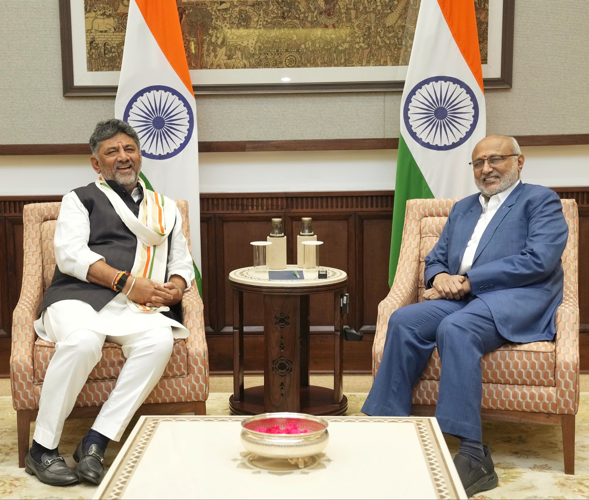 Chief Minister of Karnataka, Shri DK Shivakumar called on Hon’ble Vice President Shri C. P. Radhakrishnan at Uprashtrapati Bhavan on 12.06.2026