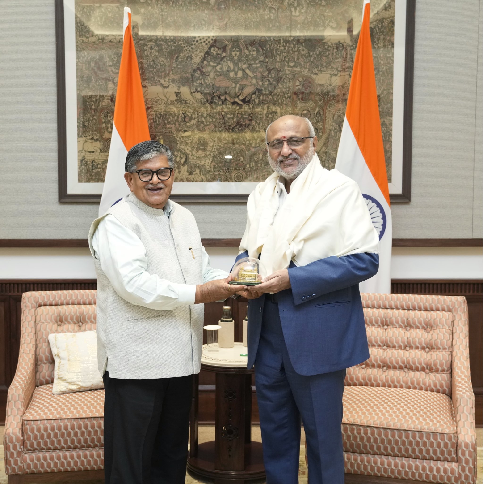 Governor of Punjab & Administrator of U.T. Chandigarh, Shri Gulab Chand Kataria called on Hon’ble Vice President Shri C. P. Radhakrishnan at Uprashtrapati Bhavan on 12.06.2026