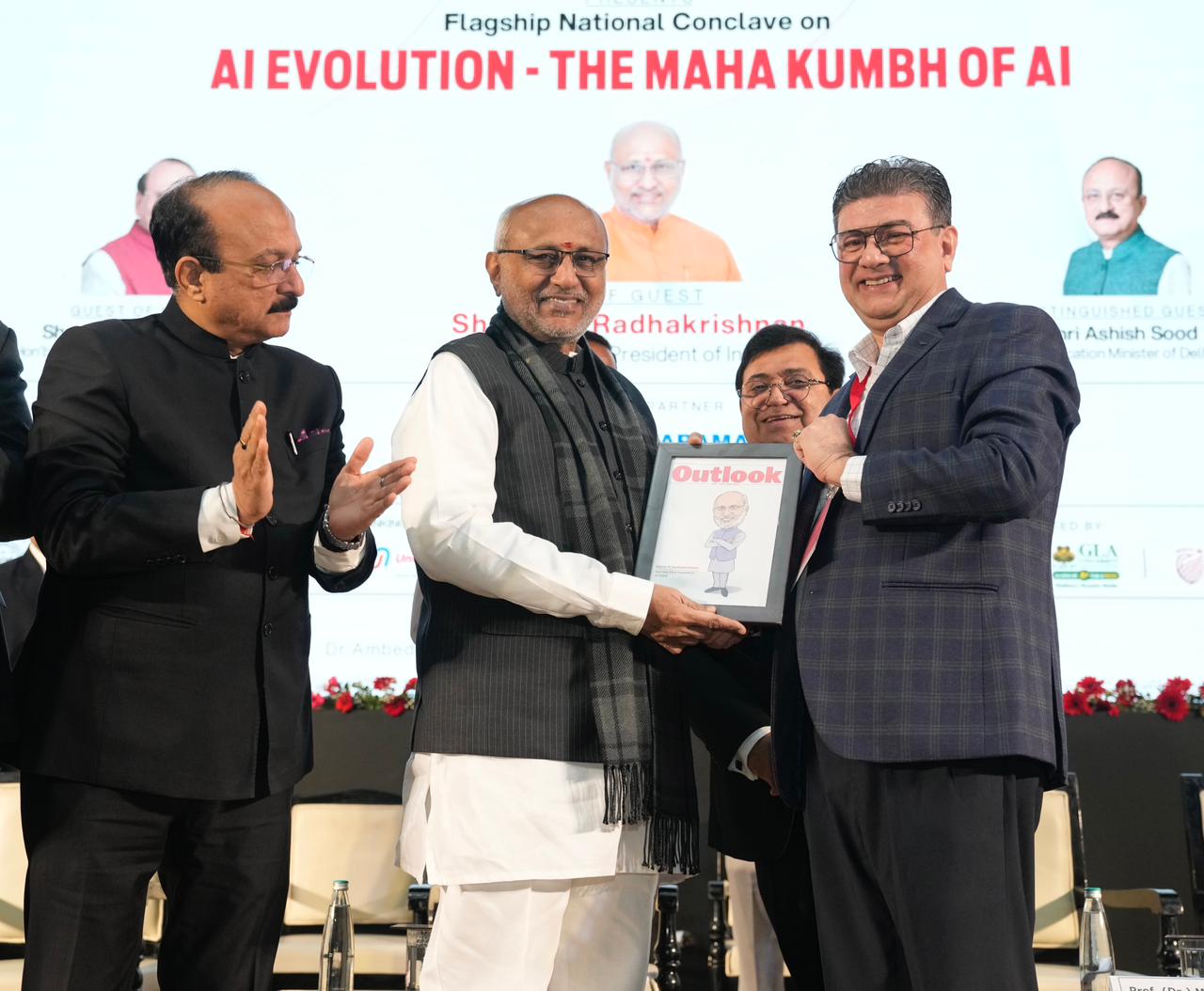 Vice-President Shri C. P. Radhakrishnan addressed the National Conclave on “AI Evolution – The Mahakumbh of AI” in New Delhi on 23.12.2025 He released the AI curricula and stressed that AI should be an integral part of school and college education, with institutions evolving as AI knowledge hubs to prepare future-ready talent.