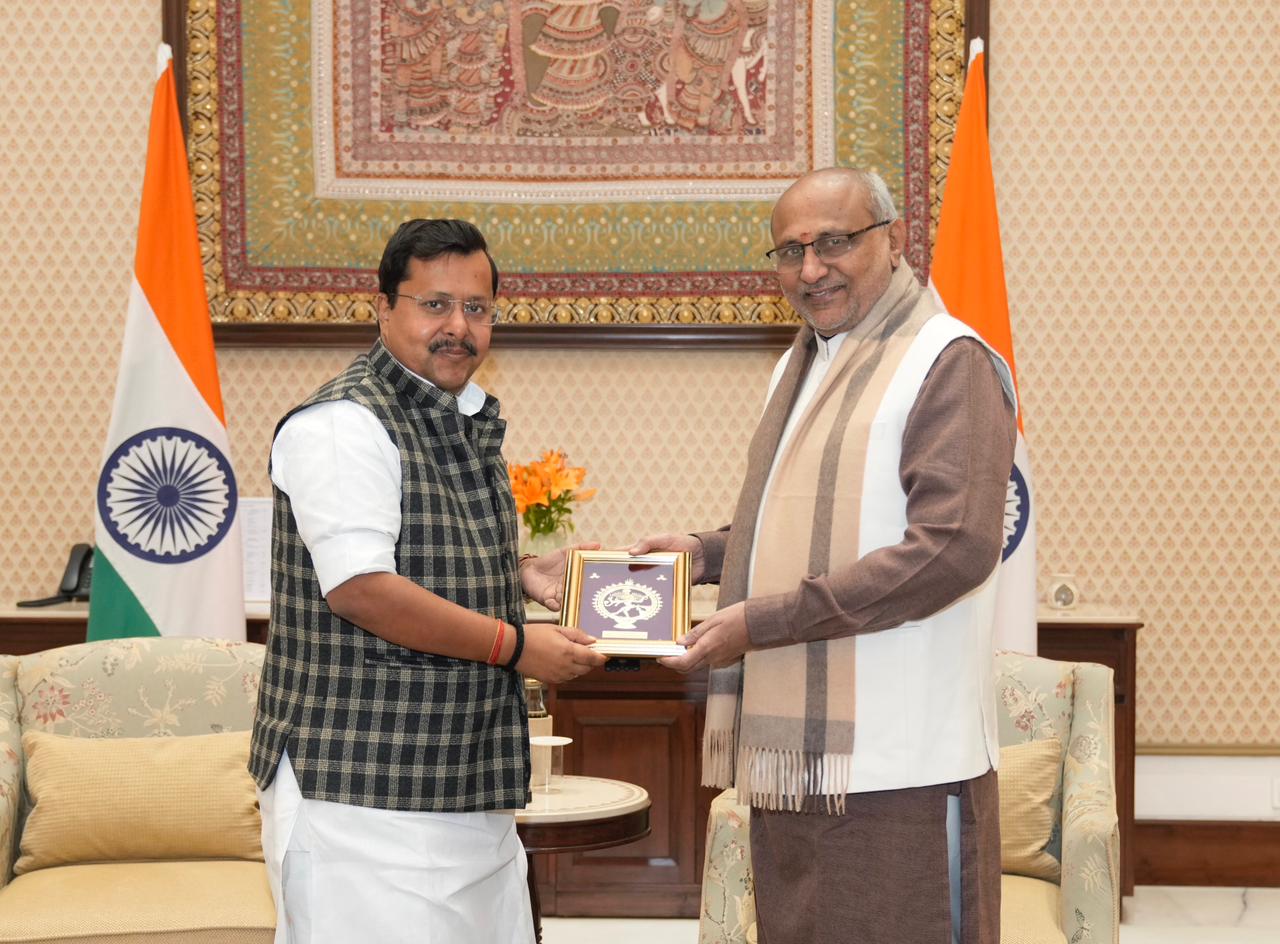 National Working President of the Bharatiya Janata Party (BJP), Shri Nitin Nabin, called on the Hon’ble Vice-President of India, Shri C. P. Radhakrishnan, at the Vice-President’s Enclave on 18.12.2025