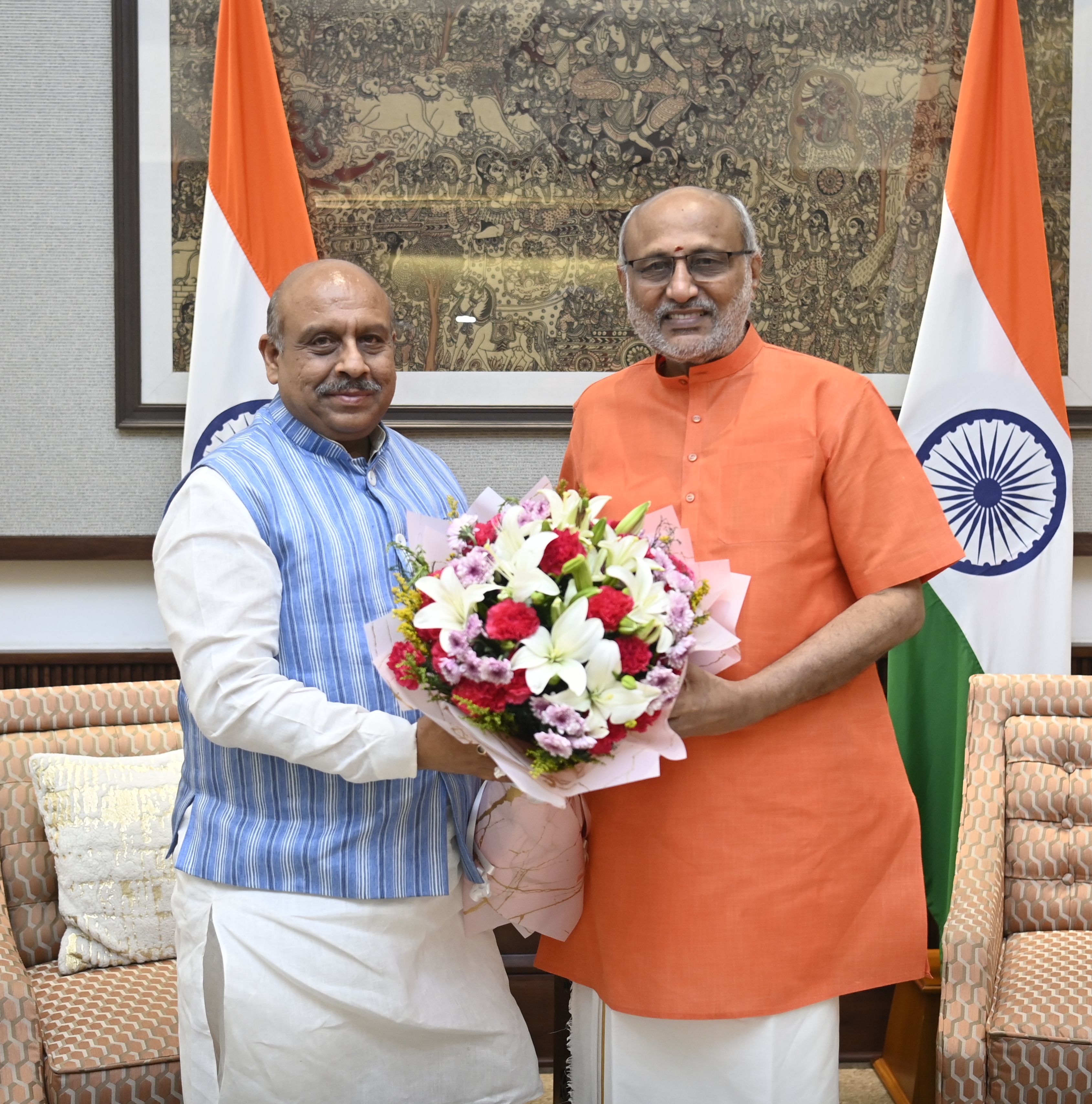 Hon’ble Speaker of the Delhi Legislative Assembly, Shri Vijender Gupta, called on the Hon’ble Vice-President Shri C. P. Radhakrishnan, at the Vice-President’s Enclave on October 24, 2025. Hon’ble Speaker of the Delhi Legislative Assembly, Shri Vijender Gupta, called on the Hon’ble Vice-President Shri C. P. Radhakrishnan, at the Vice-President’s Enclave on October 24, 2025.