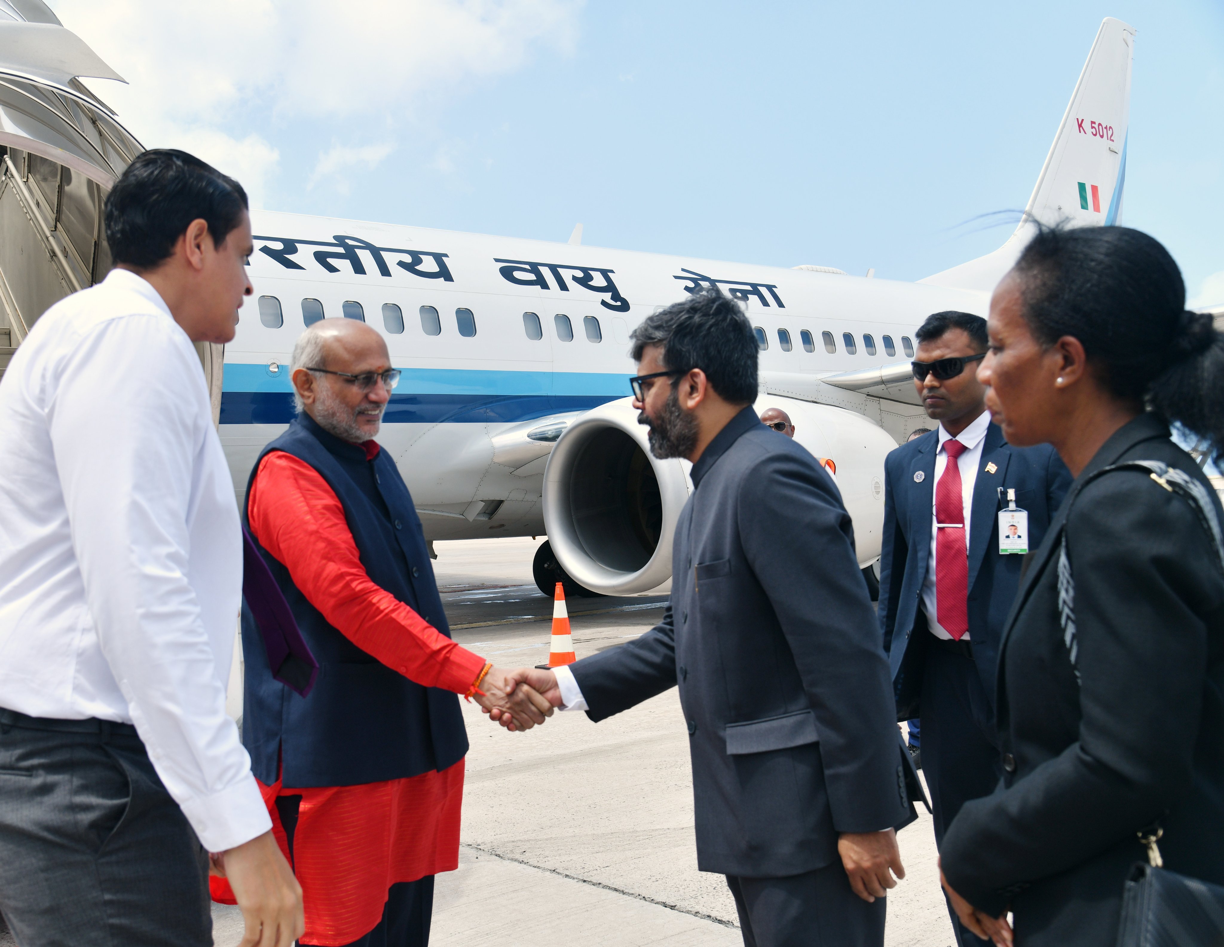 Hon’ble Vice-President Shri C. P. Radhakrishnan arrived in Seychelles to attend the swearing-in ceremony of President-elect of the Republic of Seychelles, Dr. Patrick Herminie on October 26, 2025. Hon’ble Vice-President Shri C. P. Radhakrishnan arrived in Seychelles to attend the swearing-in ceremony of President-elect of the Republic of Seychelles, Dr. Patrick Herminie on October 26, 2025.