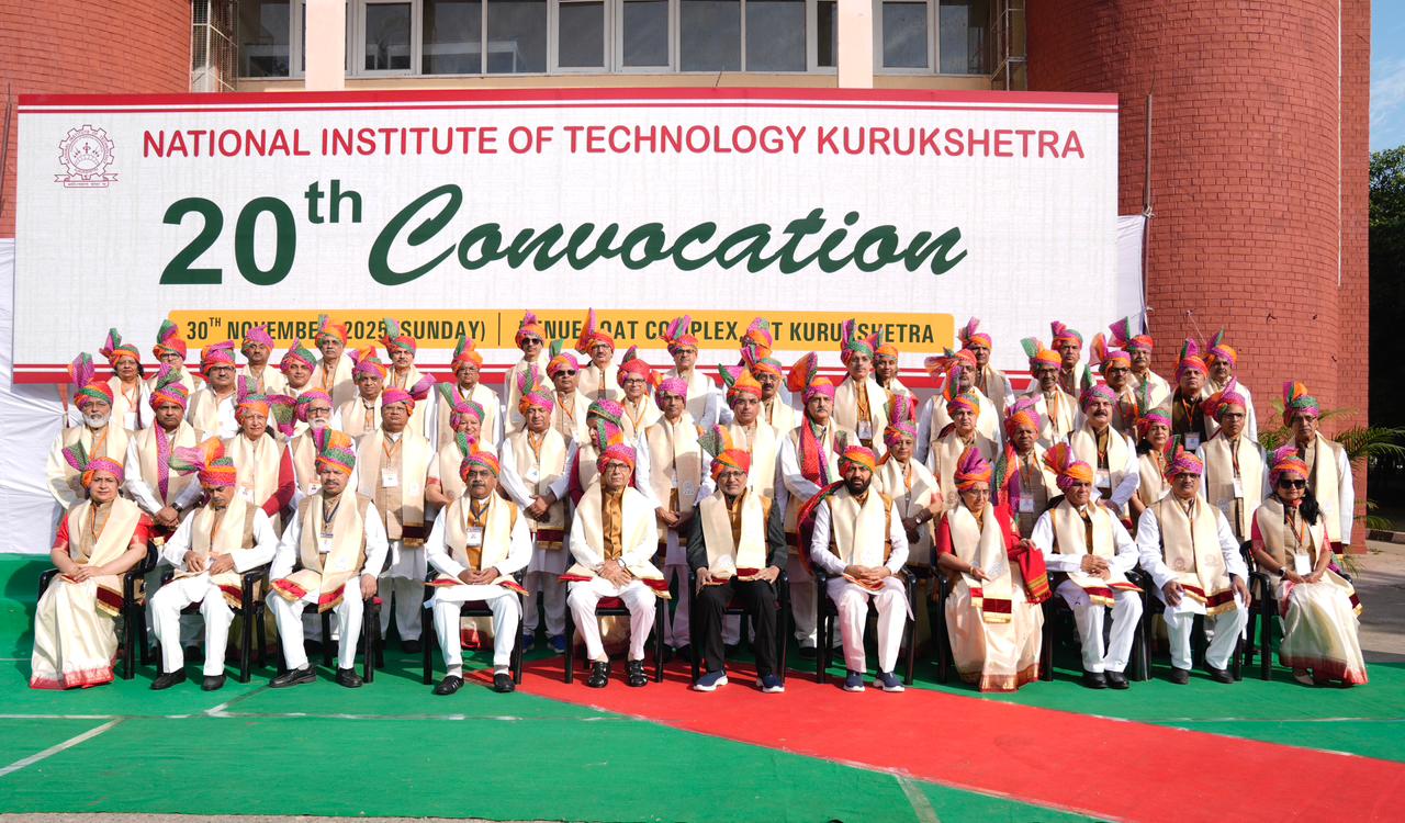 Hon’ble Vice-President Shri C. P. Radhakrishnan addressed the 20th Convocation of the National Institute of Technology, Kurukshetra on 30.11.2025.