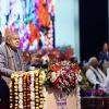 The Vice-President, Shri Jagdeep Dhankhar addressing the students and faculty members of Jiwaji University, Gwalior, Madhya Pradesh on December 15, 2024.