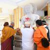 The Vice-President, Shri Jagdeep Dhankhar and Dr Sudesh Dhankhar paying tribute to Mata Saraswati and Bhagwan Parshvanath at the inauguration of Sumeru Parvat at Navagraha Teertha Kshethra in Varur, Karnataka on January 16, 2025.