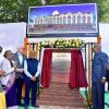 The Vice-President, Shri Jagdeep Dhankhar laying the foundation stone for Nandlal Nuwal Centre of Indology at Bharatiya Vidya Bhavan in New Delhi on January 20, 2025.