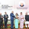 The Vice-President, Shri Jagdeep Dhankhar at the 19th Edition of the CII-ITC Sustainability Awards at Bharat Mandapam in New Delhi on July 10, 2025.