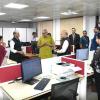 The Vice-President of India & Chairman of the Rajya Sabha, Shri C. P. Radhakrishnan visited various sections of the Rajya Sabha Secretariat, including the Table Office, Legislative Section, Question Branch, Members’ Salaries and Allowances Branch, Members’ Amenities Section, Bill Office, Notice Office, Lobby Office, and Reporters’ Branch at Parliament House, in New Delhi on October 21, 2025.