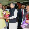 The Vice-President, Shri C. P. Radhakrishnan arrived at the Swami Vivekananda International Airport, Raipur on his maiden visit to the State after assuming office, in Chhattisgarh on November 04, 2025. He was welcomed by Governor Shri Ramen Deka, Chief Minister Shri Vishnu Deo Sai, Speaker Dr. Raman Singh, Deputy Chief Minister Shri Arun Sao and other dignitaries.