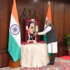 Vice-President Shri C. P. Radhakrishnan paid tributes to Babasaheb Dr. B. R. Ambedkar on his birth anniversary at Uprashtrapati Bhawan on 14.04.2026 