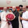 Vice-President Shri C. P. Radhakrishnan was warmly welcomed upon his arrival at Visakhapatnam by the Governor of Andhra Pradesh, Shri Abdul Nazeer; Speaker of the Andhra Pradesh Legislative Assembly, Shri Chintakayala Ayyanna Patrudu; and Minister of Social Welfare, Government of Andhra Pradesh, Dr. Dola Sree Bala Veeranjaneya Swamy on 27.04.2026 