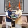 Chief Minister of Assam, Dr. Himanta Biswa Sarma called on Vice President Shri C. P. Radhakrishnan at Uprashtrapati Bhavan on 01.06.2026 