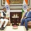 Chief Minister of Karnataka, Shri DK Shivakumar called on Hon’ble Vice President Shri C. P. Radhakrishnan at Uprashtrapati Bhavan on 12.06.2026