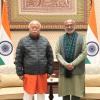 Sarsanghchalak of the Rashtriya Swayamsevak Sangh (RSS), Dr. Mohan Bhagwat, met the Hon’ble Vice-President of India, Shri C. P. Radhakrishnan, at the Vice-President’s Enclave.